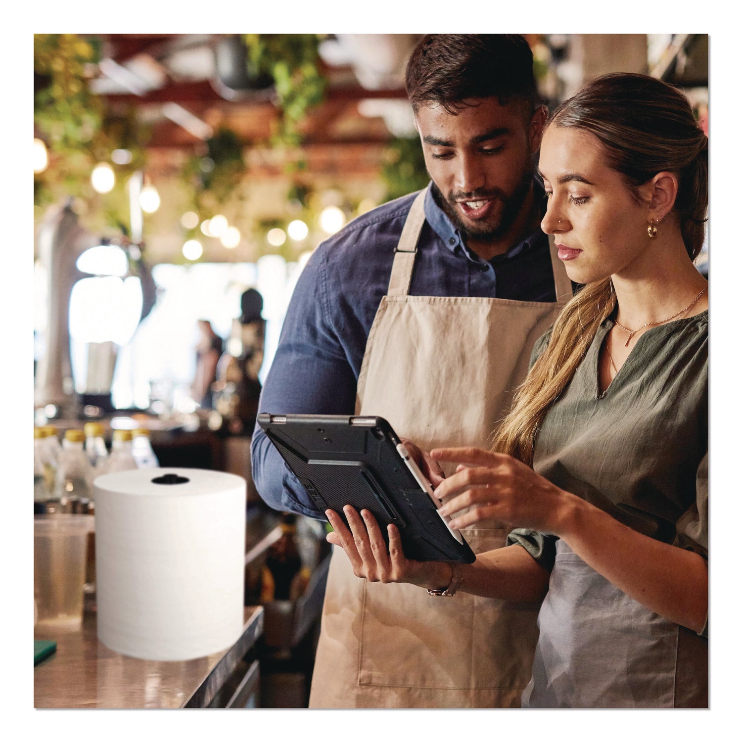 Papernet® HyTech Seas Hardwound Roll Towels, 1-Ply, 7.9" x 700 ft, White, 6/Carton