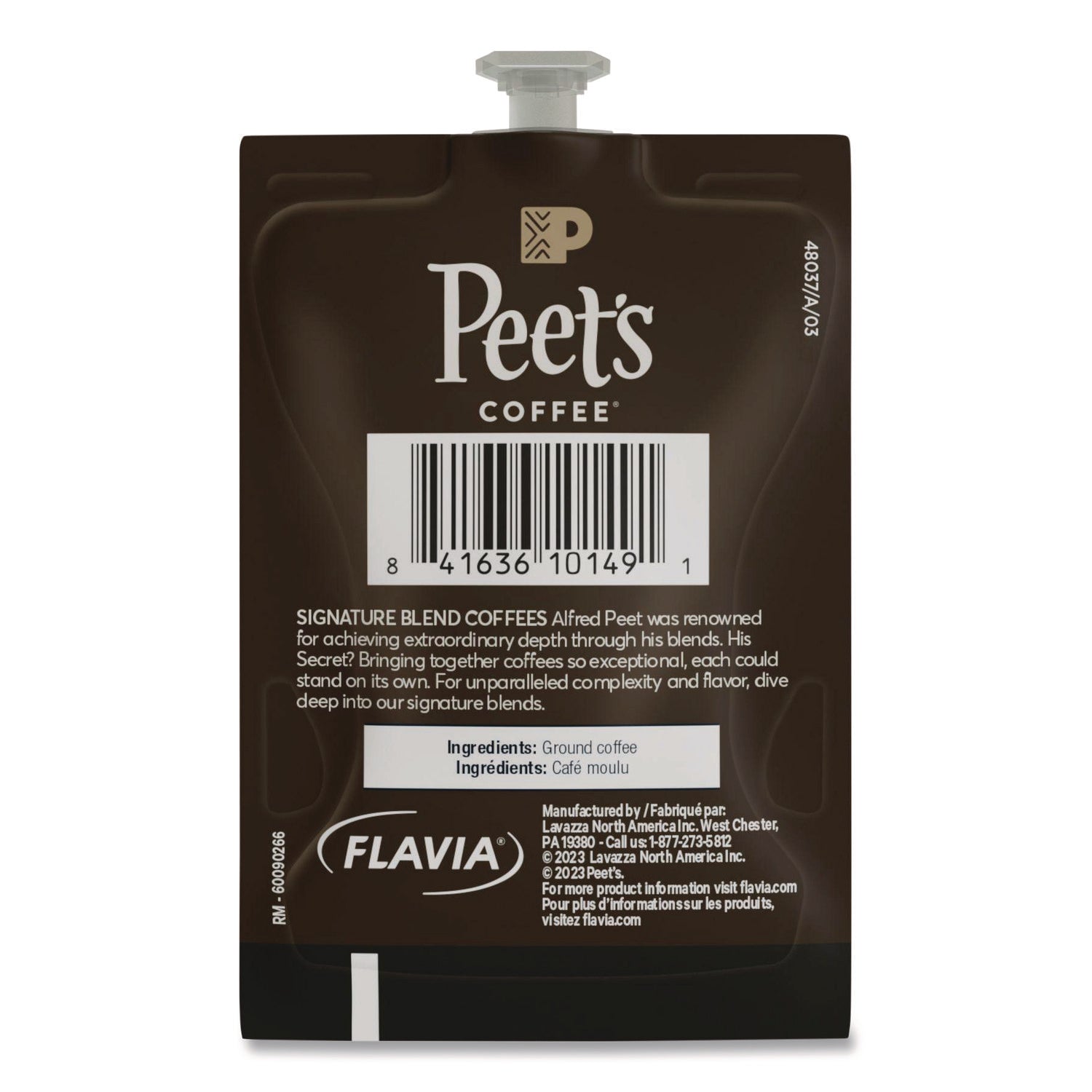 FLAVIA® Peet's Coffee Colombia Luminosa, Breakfast Blend, 76/Carton