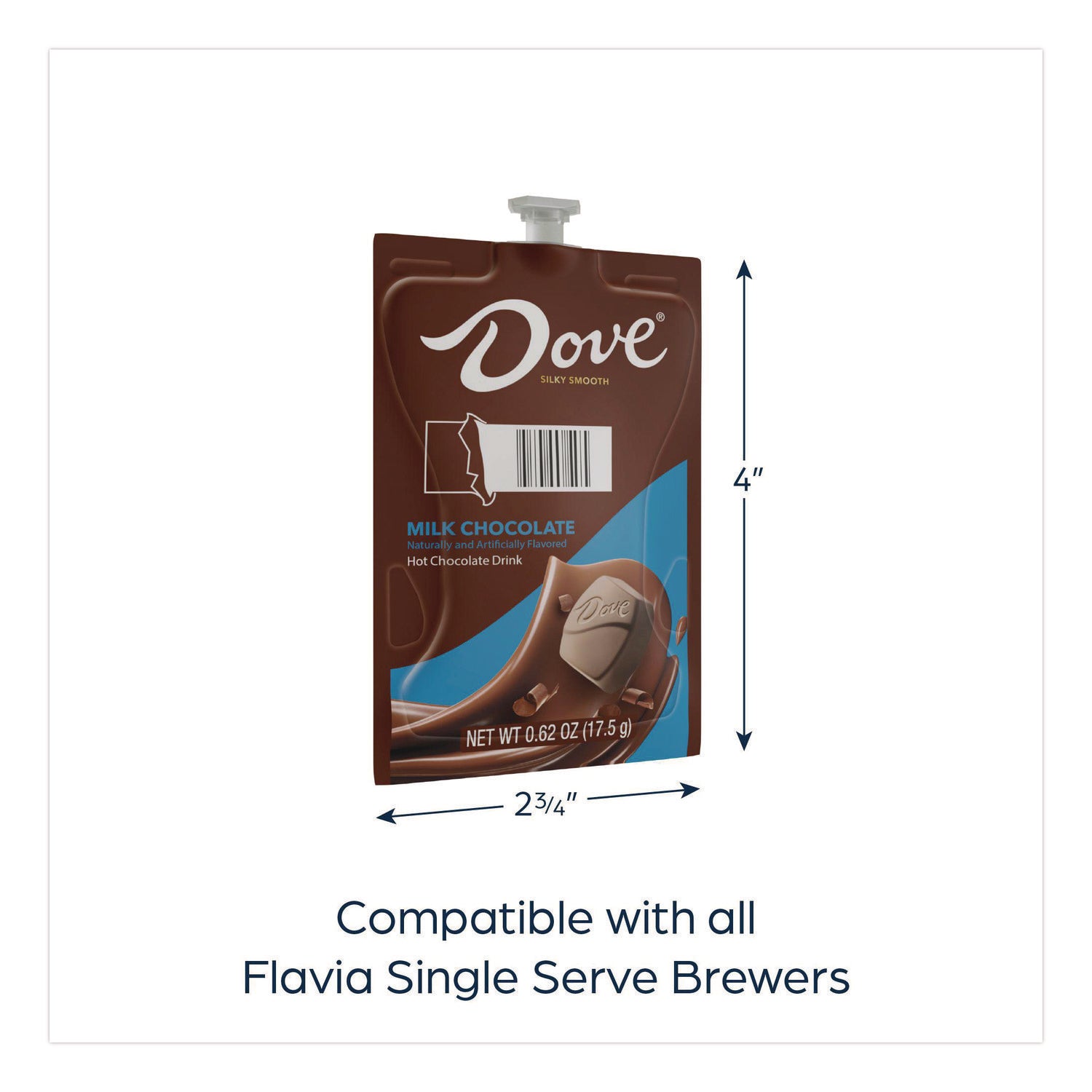 FLAVIA® Hot Chocolate Freshpack, Milk Chocolate, 36/Carton