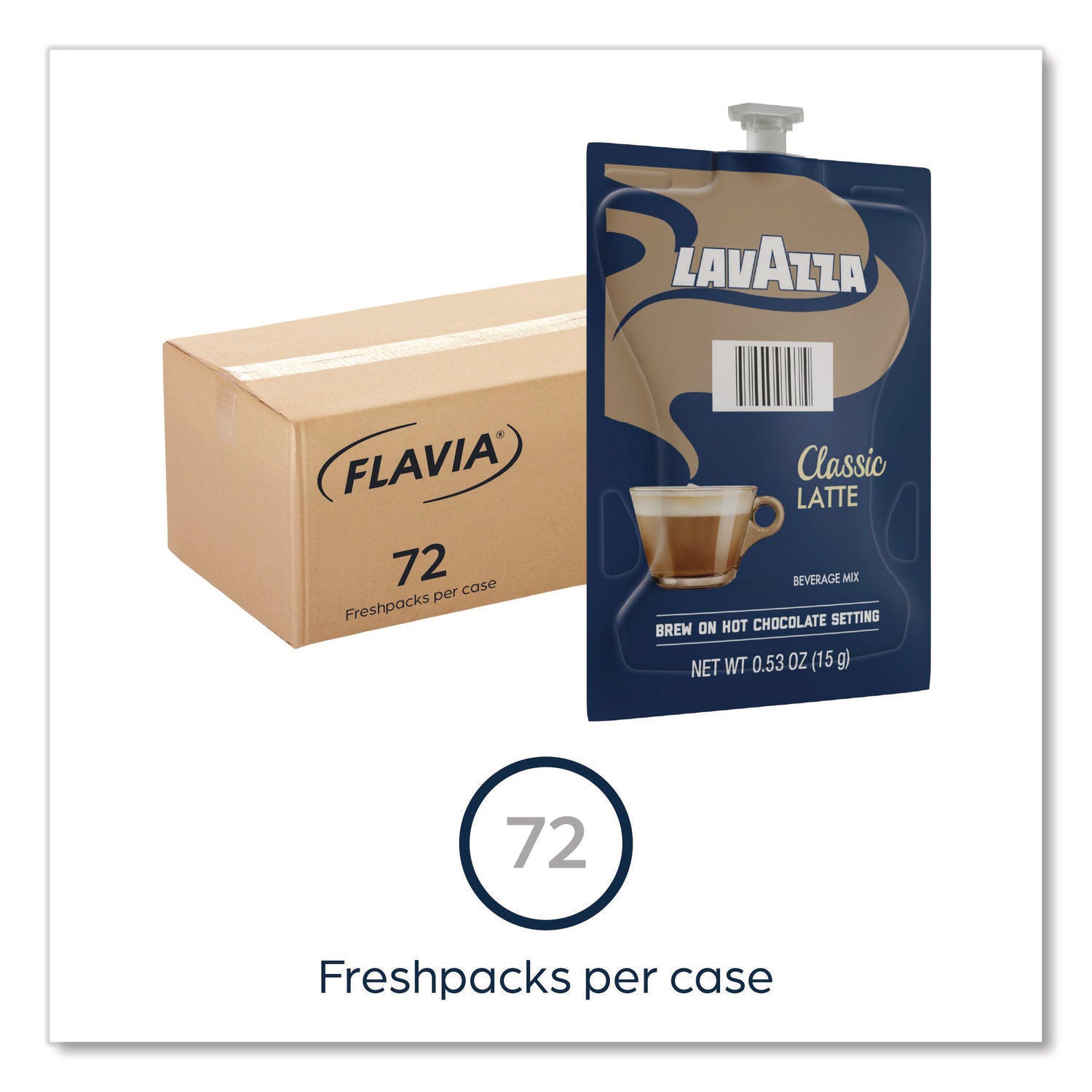 FLAVIA® Lavazza Classic Latte, 72/Carton