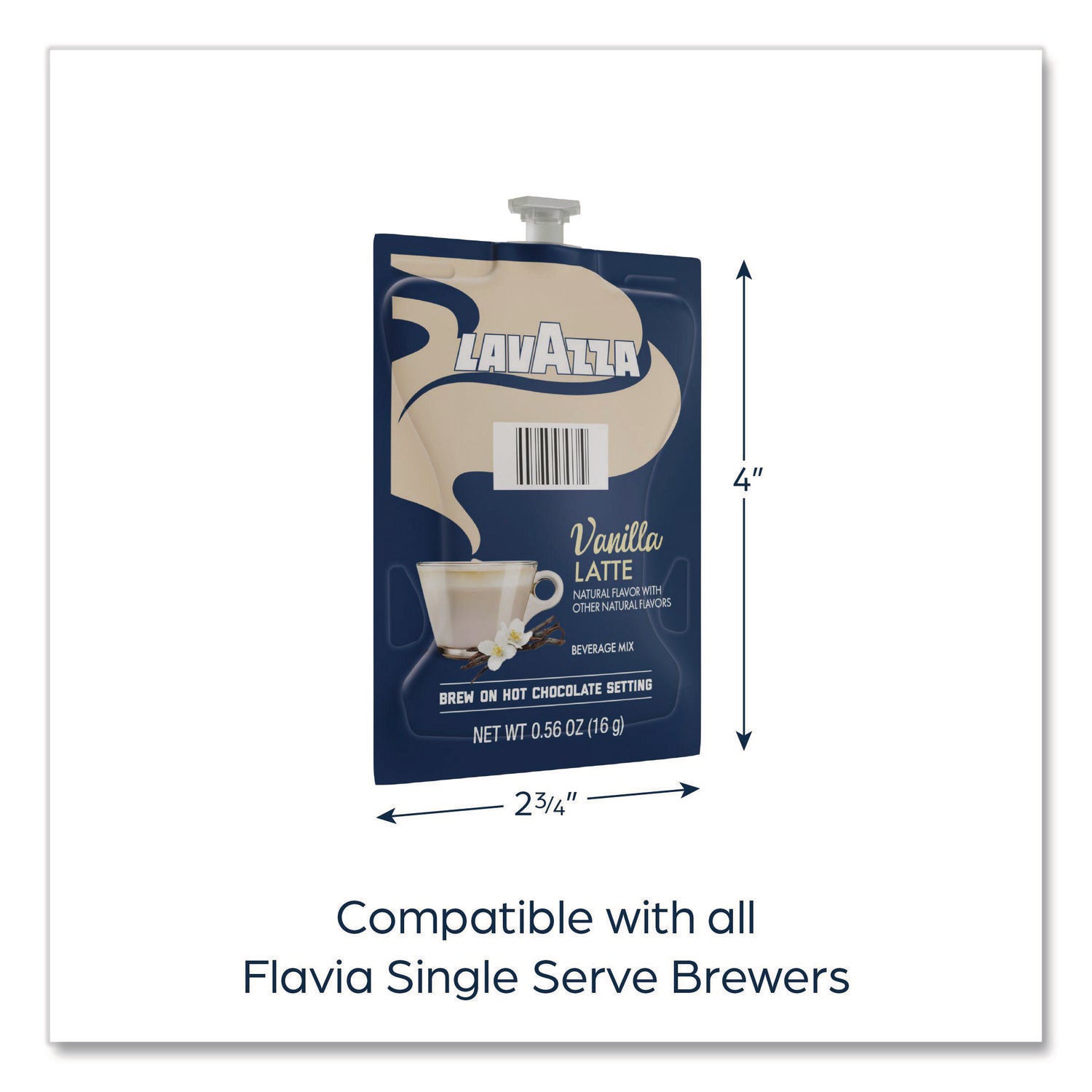 FLAVIA® Lavazza Vanilla Latte, 72/Carton