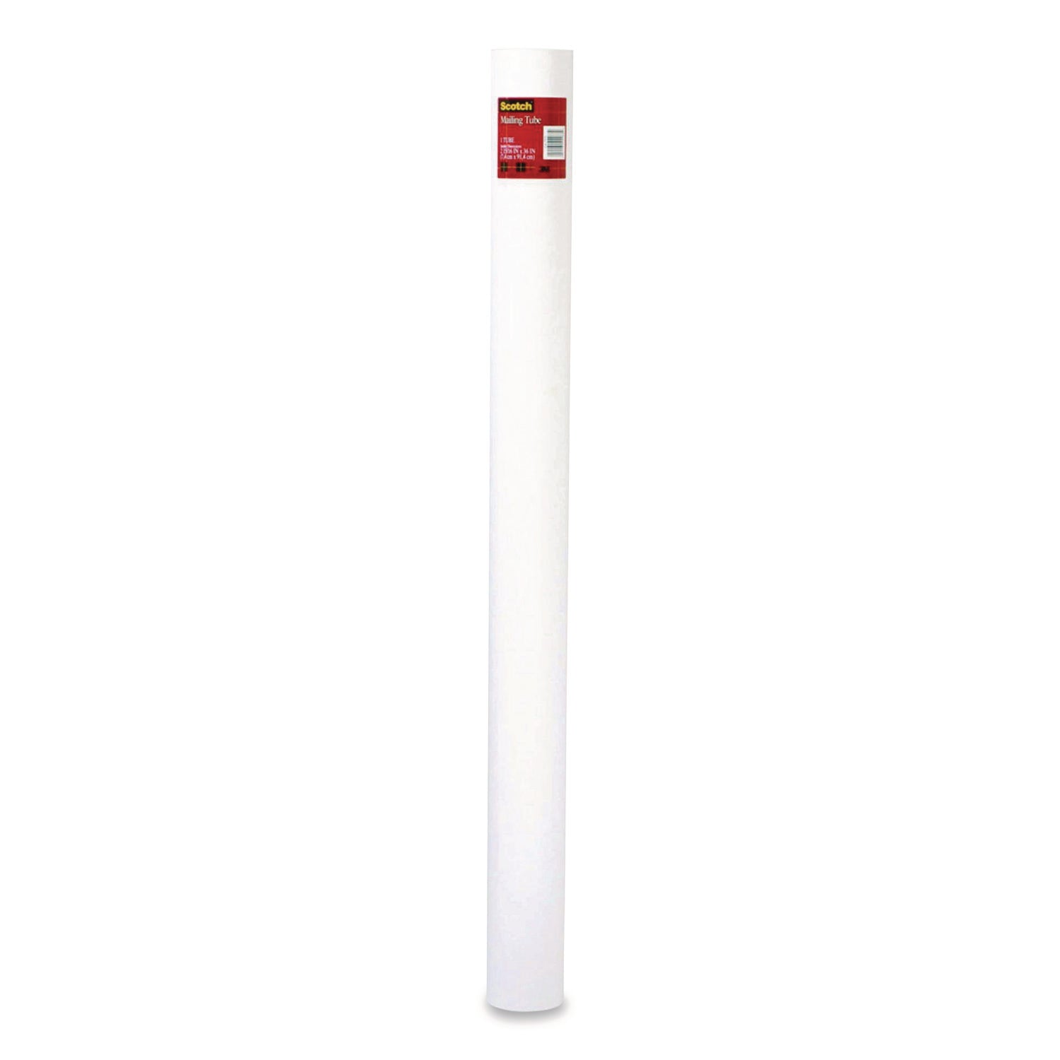 Scotch™ Mailing Tube, 36" Long, 3" Diameter, White, 12/Carton