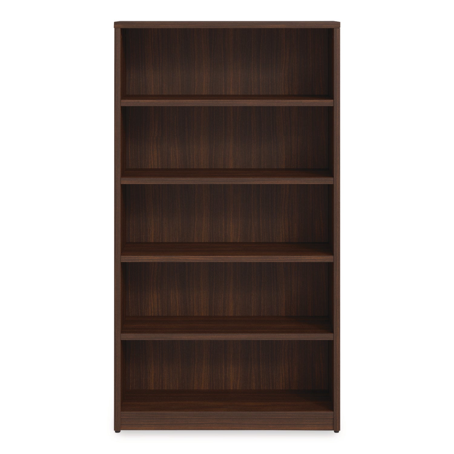 Alera® Alera Seville Bookcase, Five-Shelf, 36" x 14" x 65", Mahogany