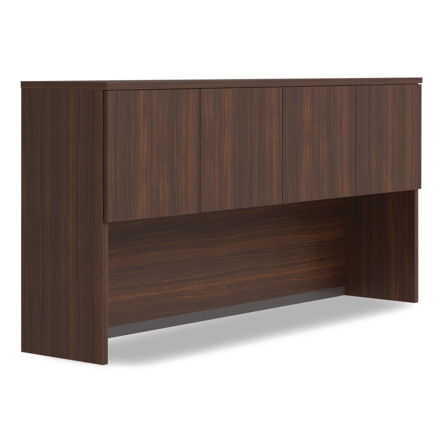 Alera® Alera Seville Hutch with Doors, 4 Compartments, 72" x 16" x 36", Mahogany