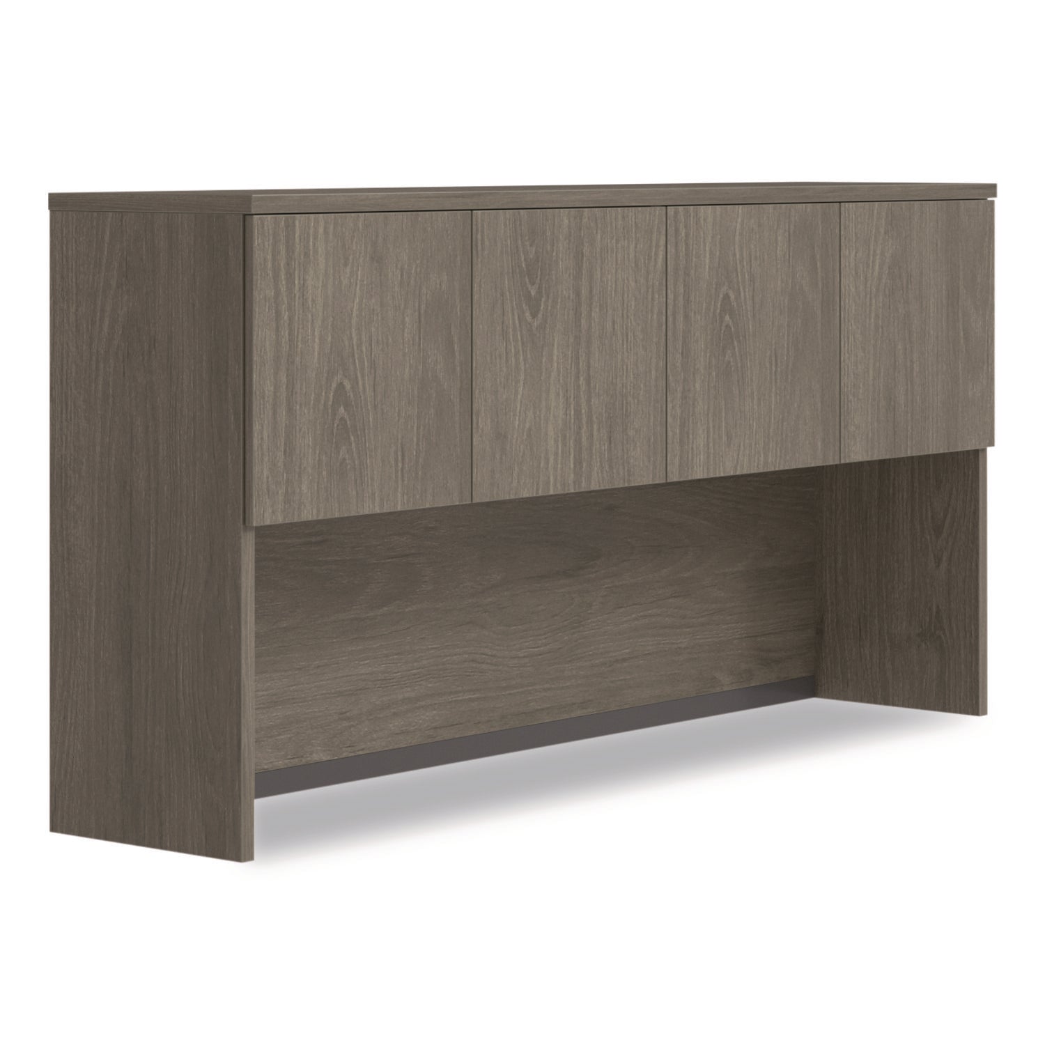 Alera® Alera Seville Hutch with Doors, 4 Compartments, 72" x 16" x 36", Walnut