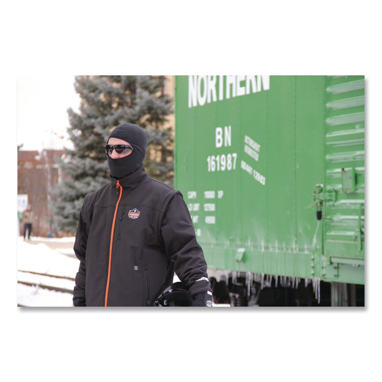 ergodyne® N-Ferno 6821 Fleece Balaclava Face Mask Polyester One Size Fits Most Black