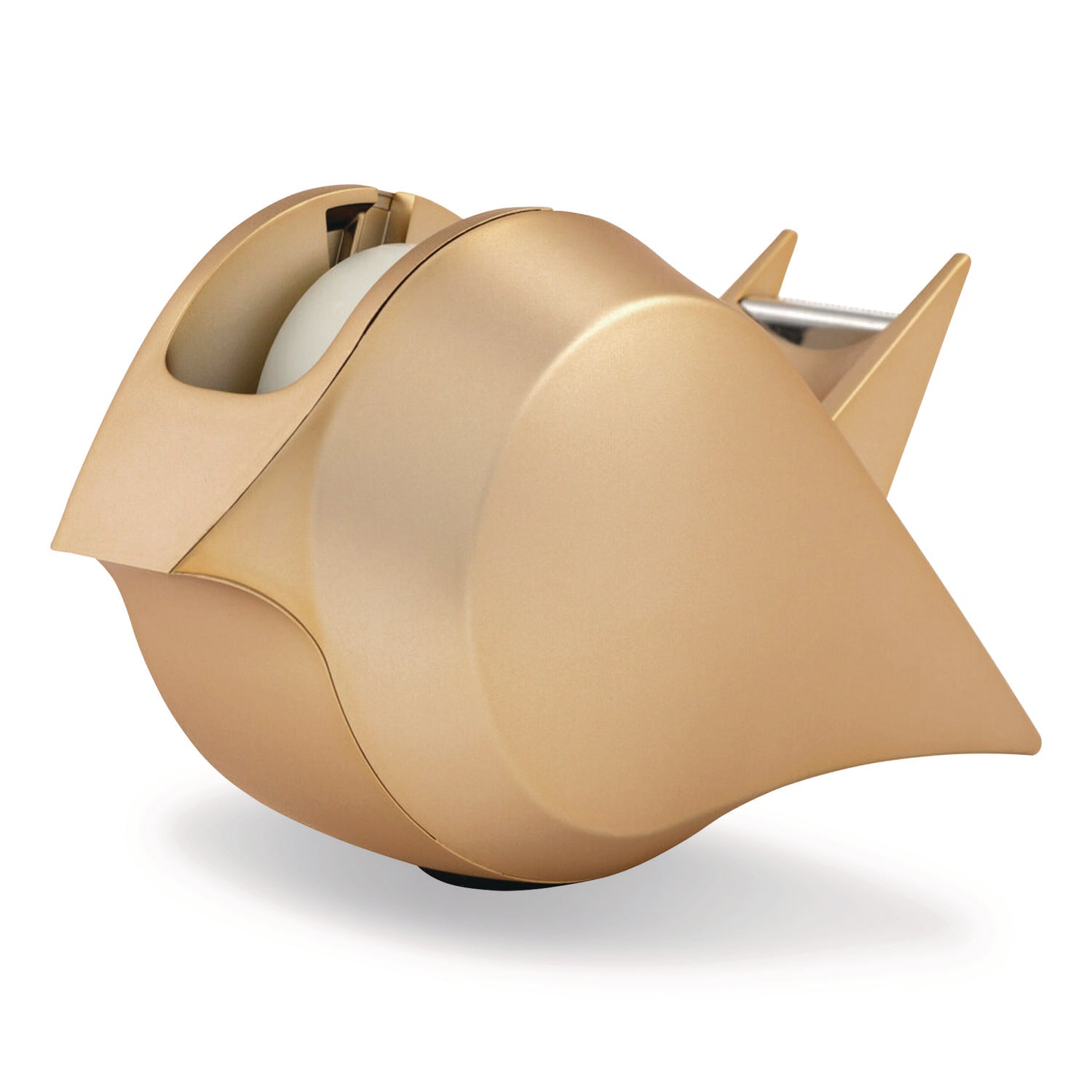 Scotch® Bird Desktop Tape Dispenser, 1" Core, Metallic Gold