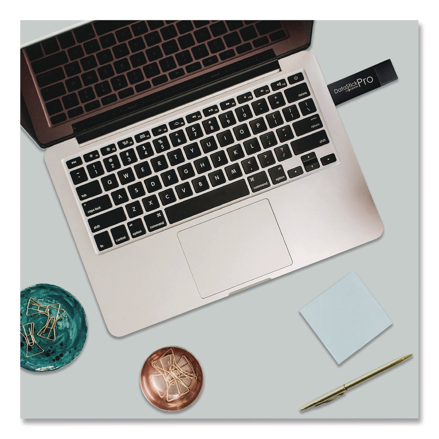 Centon DataStick Pro USB 3.0 Type A Flash Drive, 128 GB, Black, 5/Pack