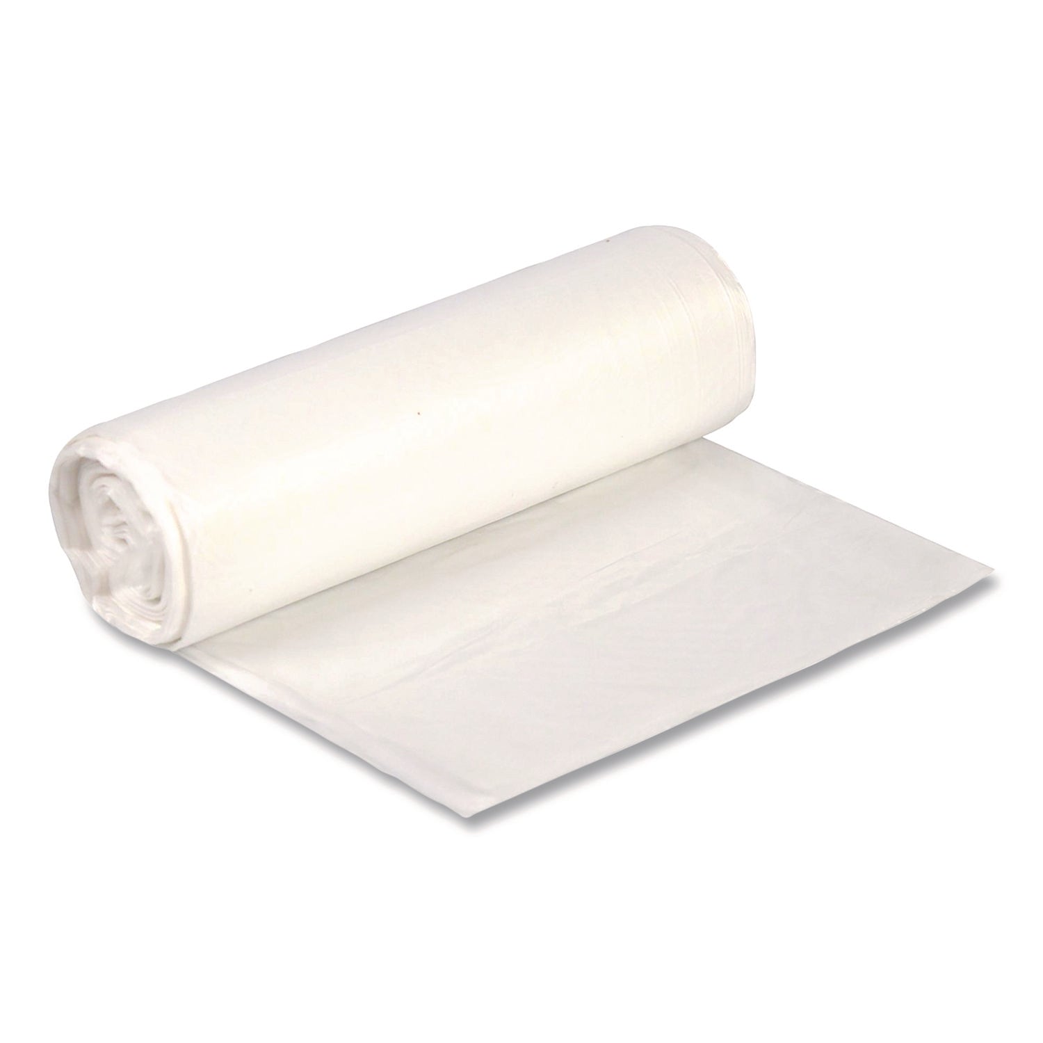 Boardwalk® High-Density Can Liners, 16 gal, 8 mic, 24 x 33, Natural, Perforated Roll, 1,000/Carton