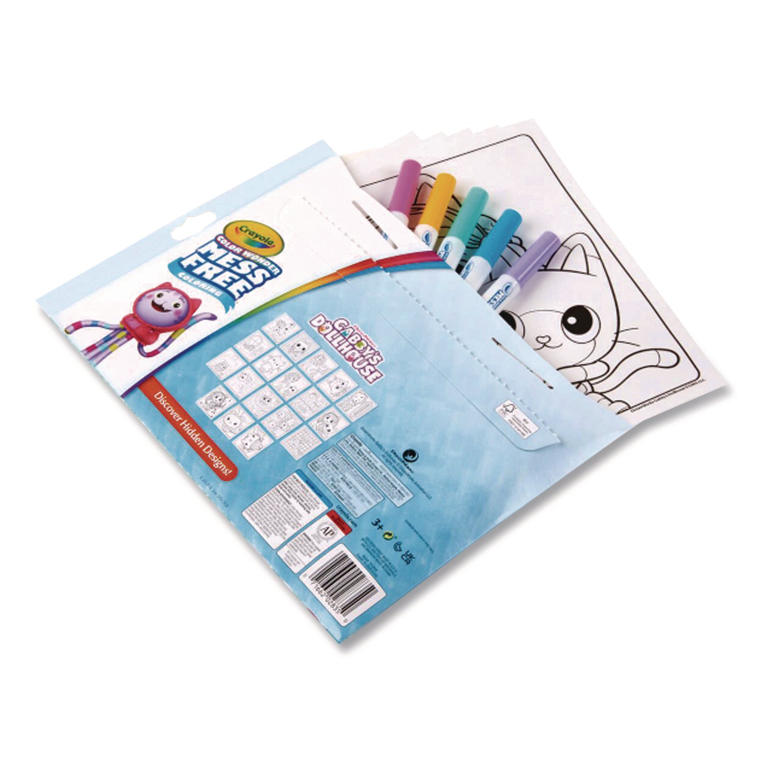 Crayola® Gabby's Dollhouse Color Wonder Kit, (18) Coloring Pages, (5) Gabby's Collection Markers