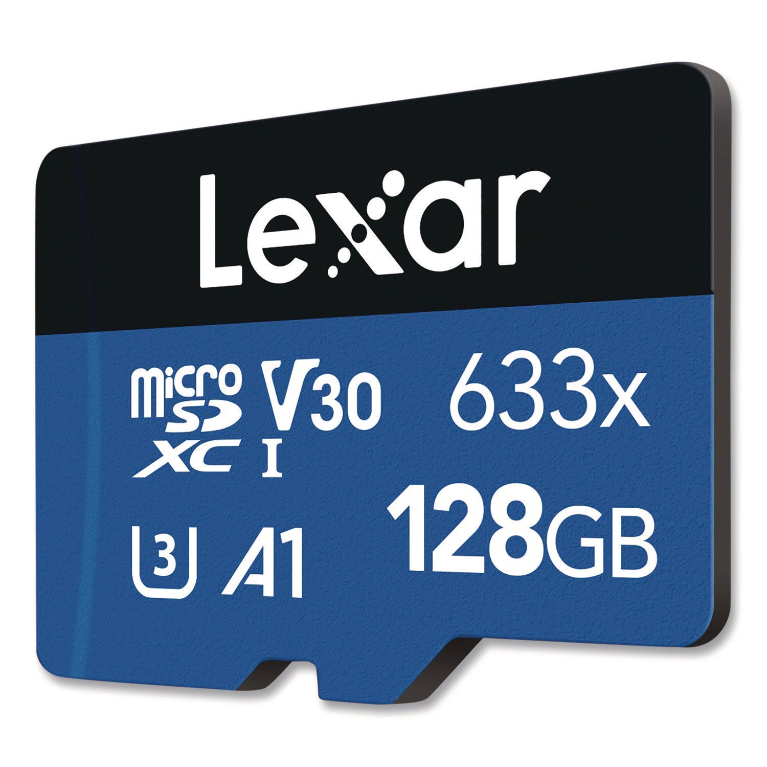 Lexar™ High Performance BLUE Series microSDXC Memory Card with Adapter, UHS-I V30 U1 Class 10, 128 GB, 2/Pack