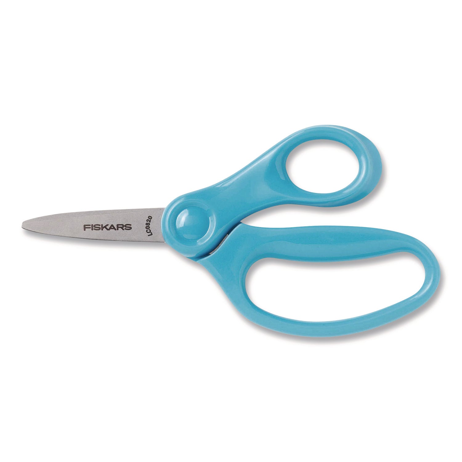 Fiskars® Classpack Scissors Caddy, Pointed Tip, 5" Long, 1.6" Cut Length, Straight Asst Color Handles: Blue/Green/Lt Blue/Red, 24/Set