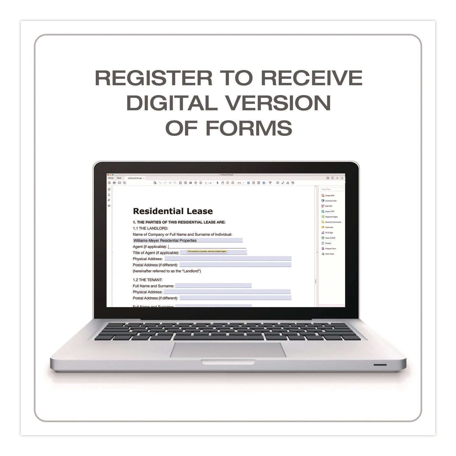 Adams® Residential Lease Form Sets with Instructions and Free Download, One-Part (No Copies), 8.5 x 11, 4 Forms/Set, 4 Sets/Pack