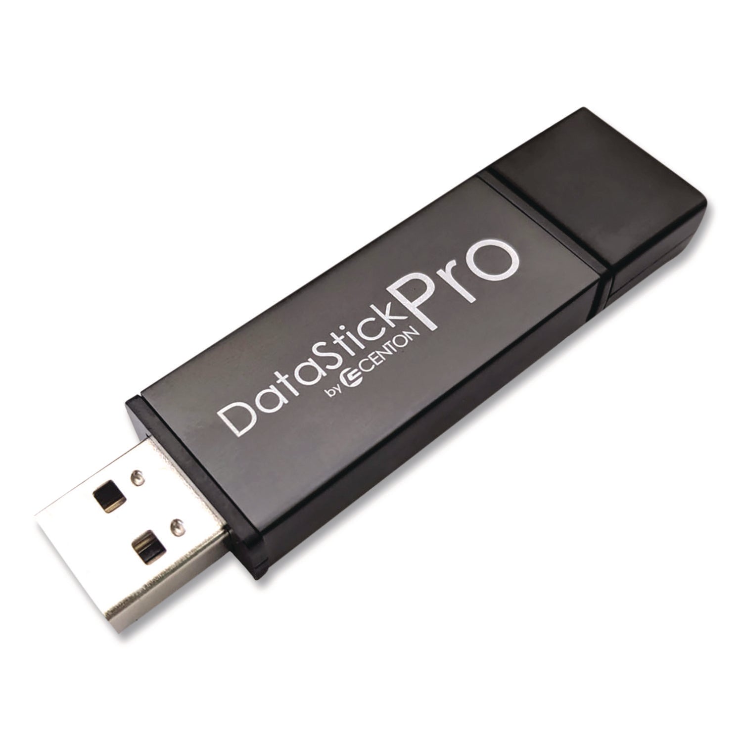Centon DataStick Pro USB 2.0 Type A Flash Drive, 8 GB, Gray, 10/Pack