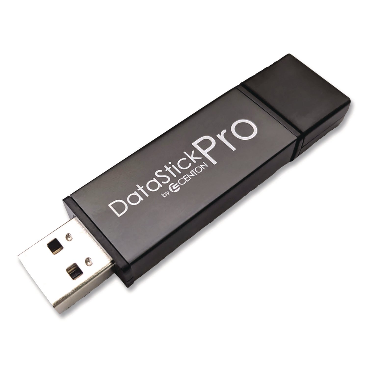 Centon DataStick Pro USB 2.0 Type A Flash Drive, 16 GB, Gray, 10/Pack