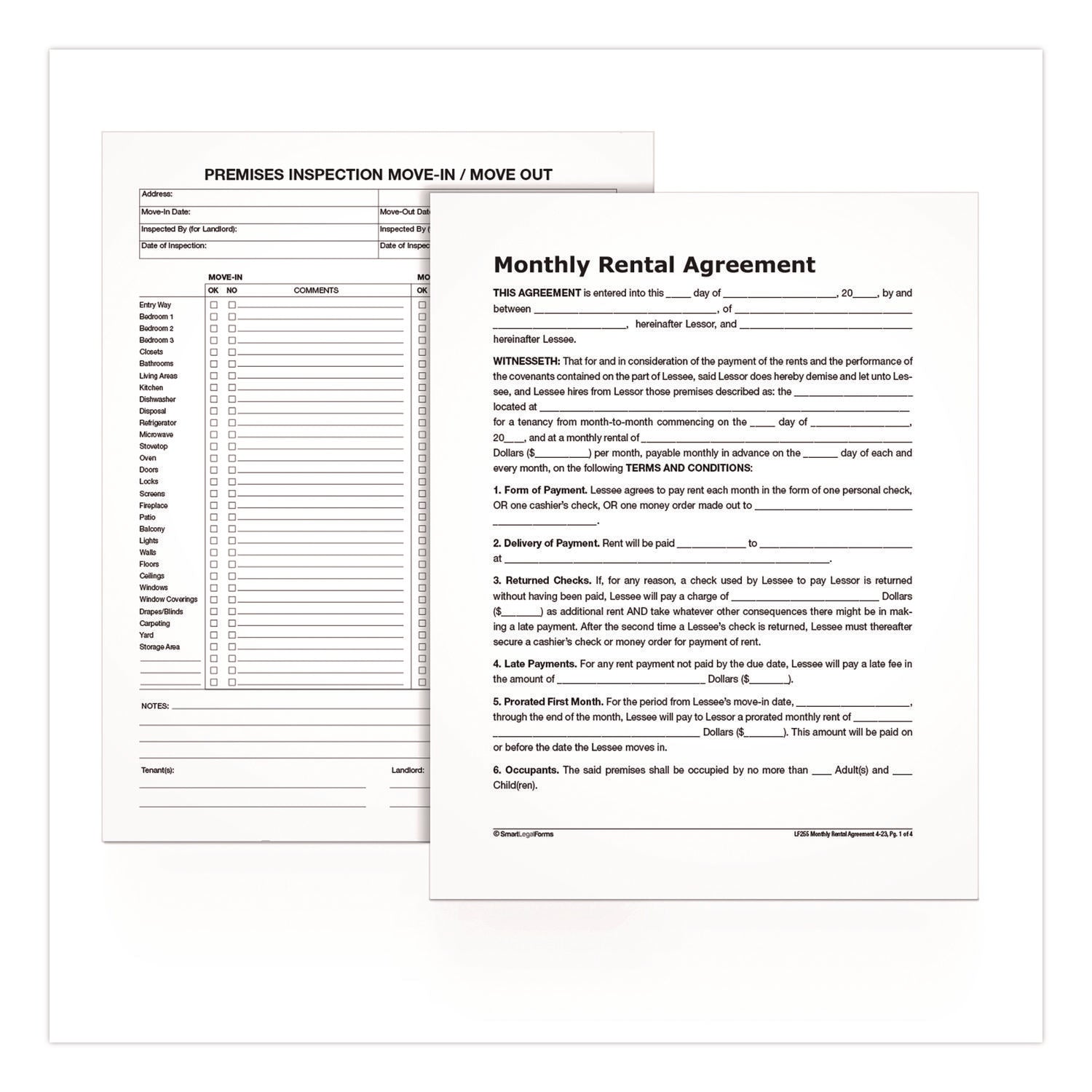 Adams® Month-to-Month Residential Rental Agreement Digital Download with Instructions, 8.5 x 11, Unlimited Number of Forms