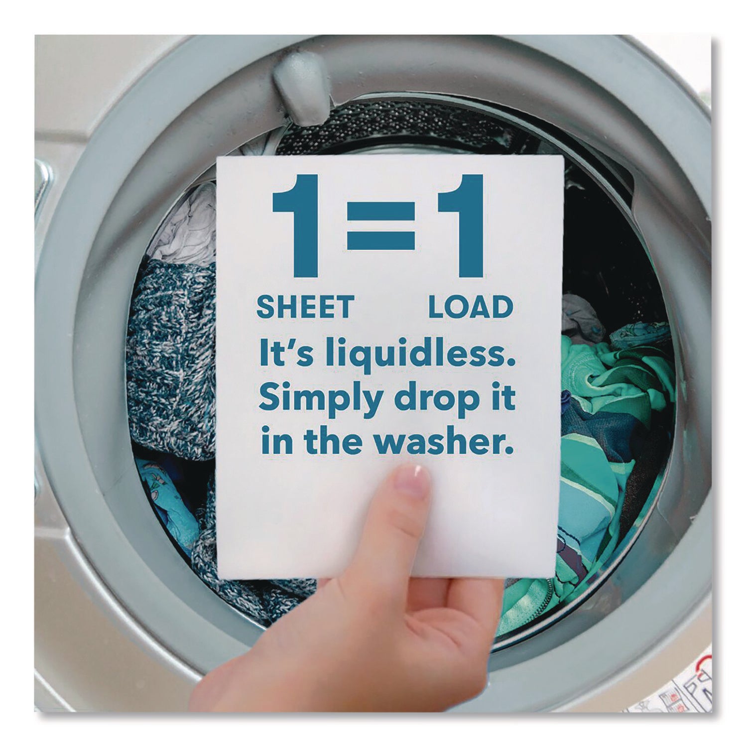 ECOS® Liquidless Laundry Detergent Sheets, Magnolia and Lily, 6.17 oz Box, 50 Sheets