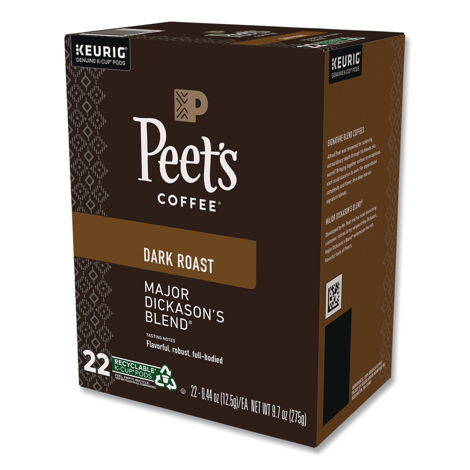Peet's Coffee & Tea® Major Dickason's Blend K-Cups, 0.44 oz, 88/Carton