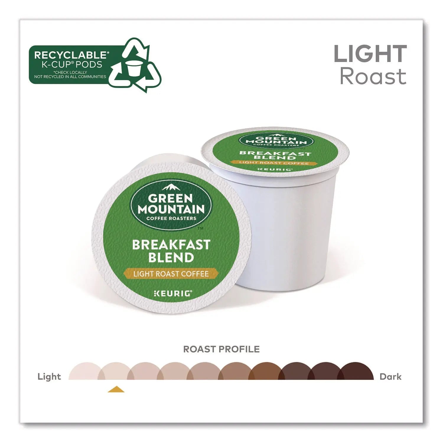 Green Mountain Coffee® Breakfast Blend Coffee K-Cups, 0.31 oz, 48/Box Green Mountain Coffee® Flipcost