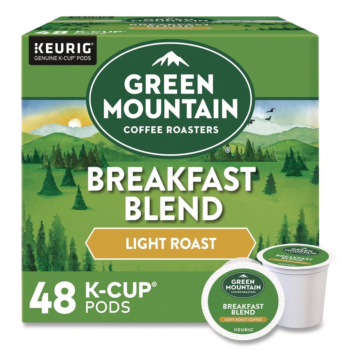 Green Mountain Coffee® Breakfast Blend Coffee K-Cups, 0.31 oz, 48/Box Green Mountain Coffee® Flipcost