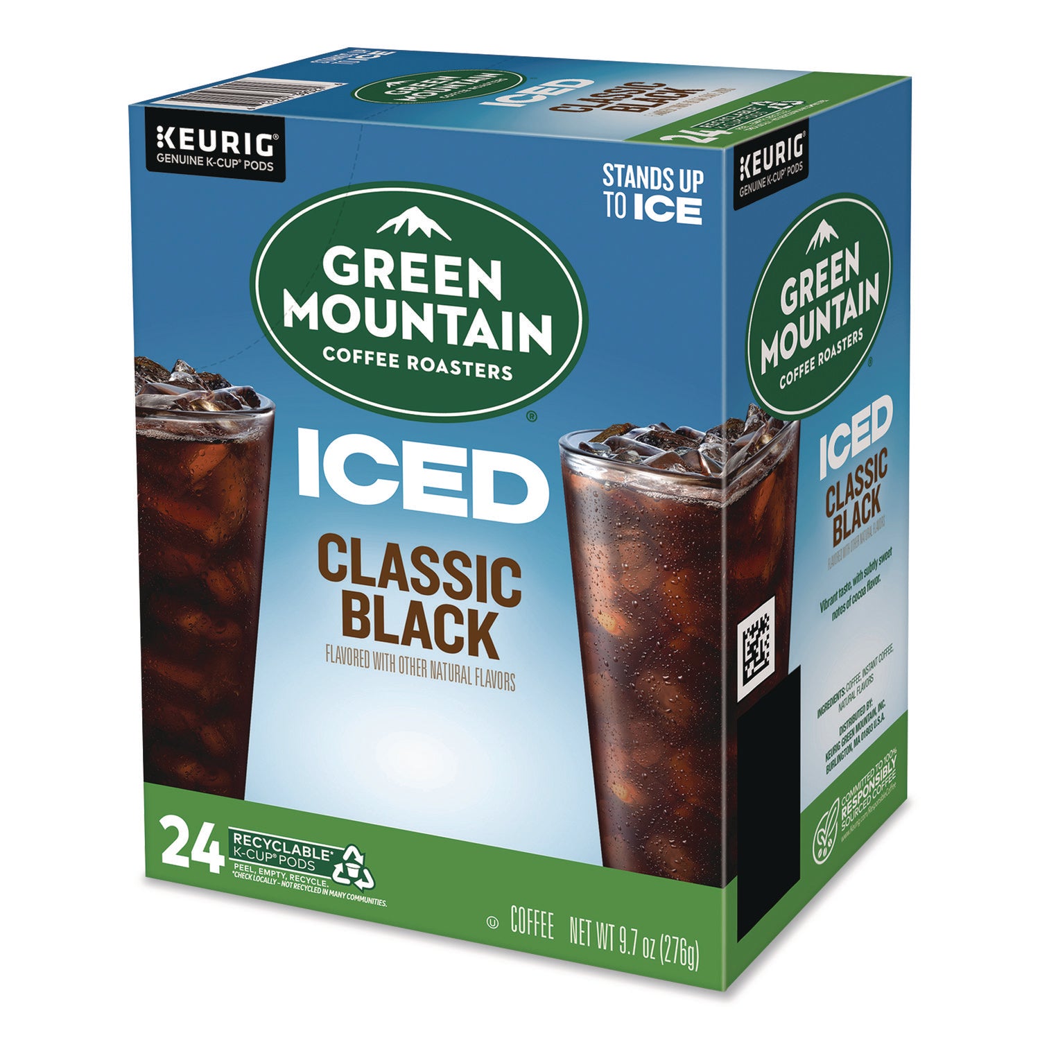 Green Mountain Coffee® Classic Black Brew Over Ice Coffee K-Cups, 0.4 oz, 24/Box