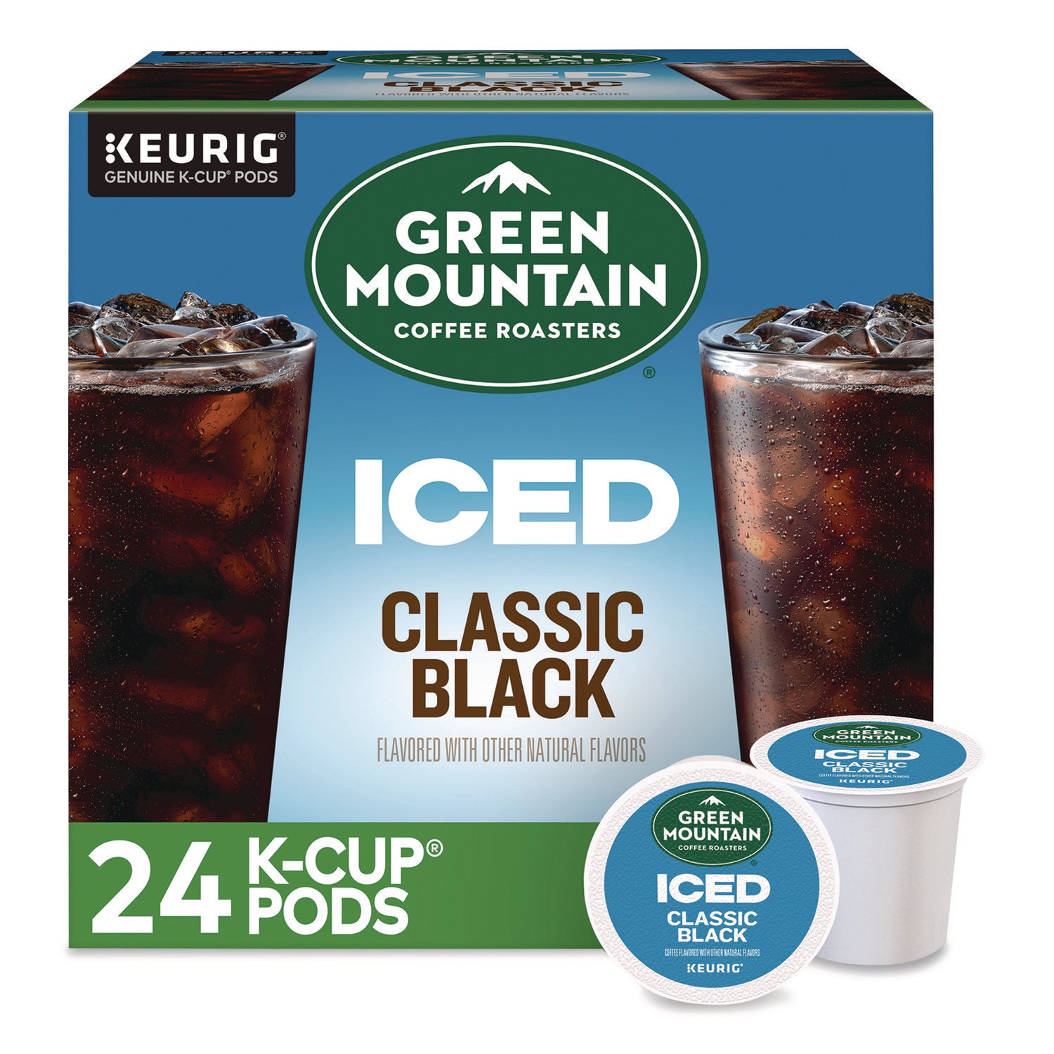 Green Mountain Coffee® Classic Black Brew Over Ice Coffee K-Cups, 0.4 oz, 24/Box