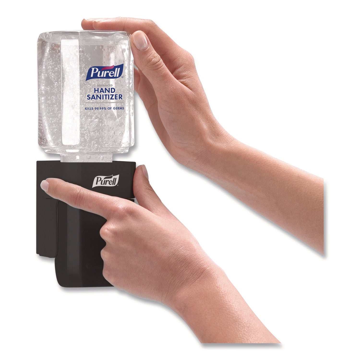 PURELL® ES1 Hand Sanitizer Dispenser Starter Kit, 450 mL, 3.12 x 5.88 x 5.81, Graphite