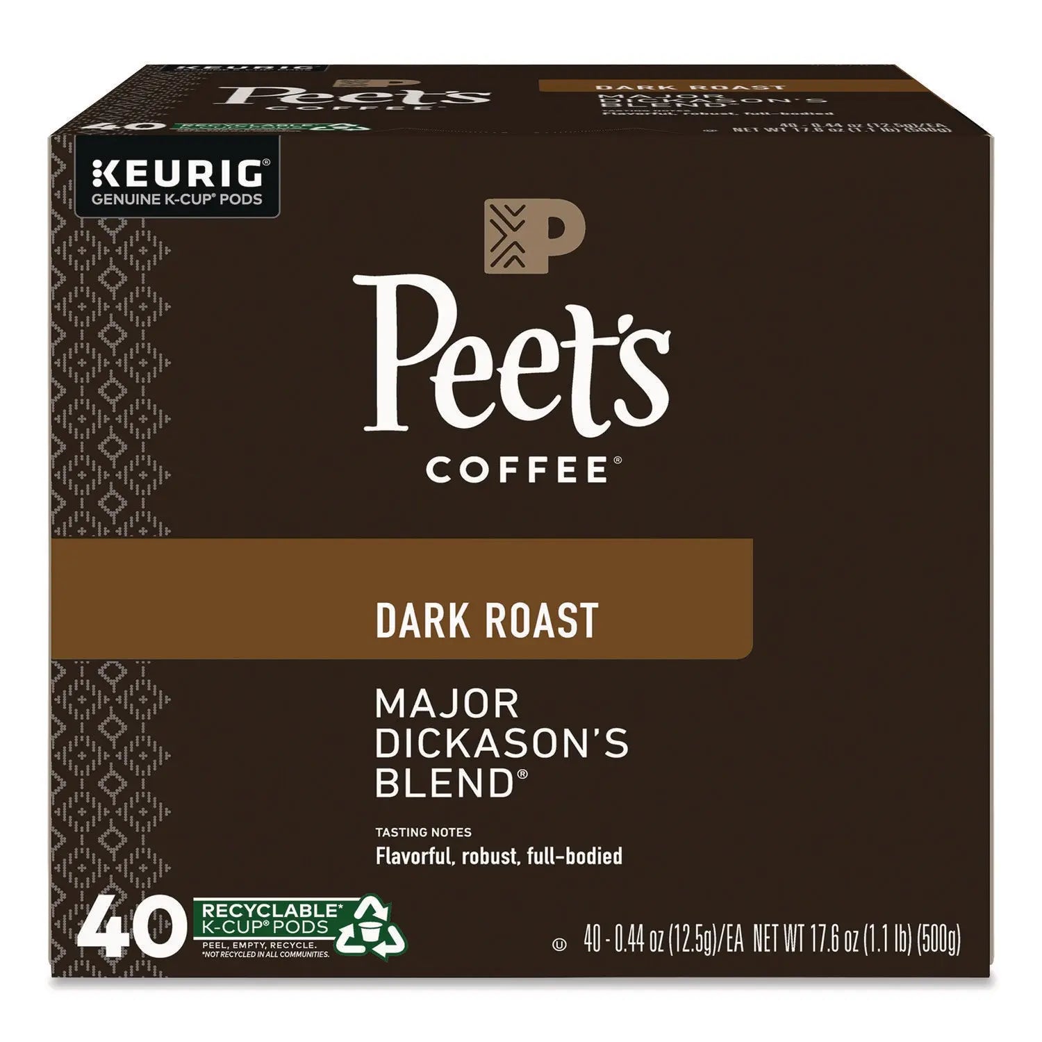 Peet's Coffee & Tea® Major Dickason's Blend K-Cups, 0.44 oz, 40/Box Peet's Coffee & Tea® Flipcost