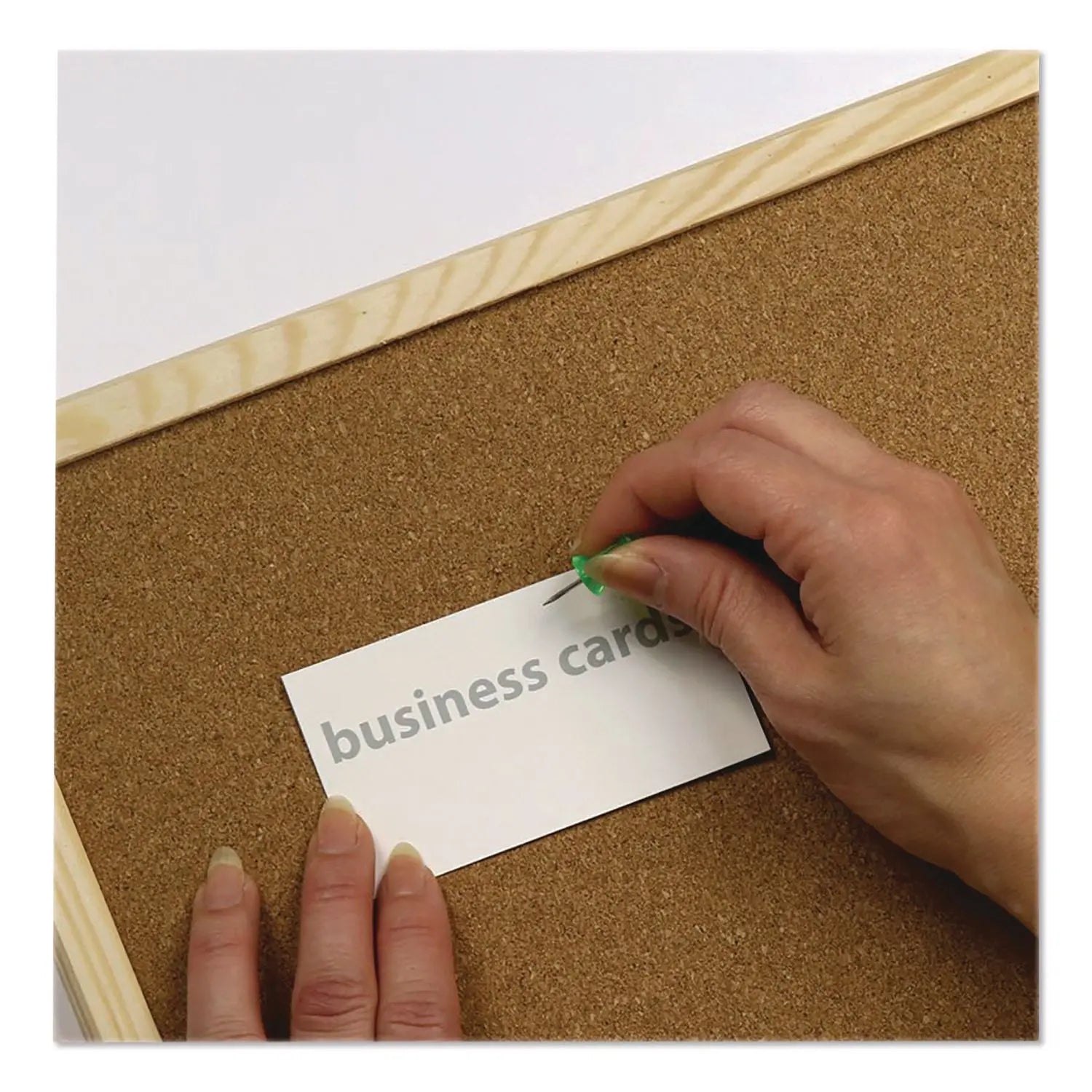 Officemate Push Pins, Assorted Plastic Head, 0.5" Pin, 200/Pack Officemate Flipcost