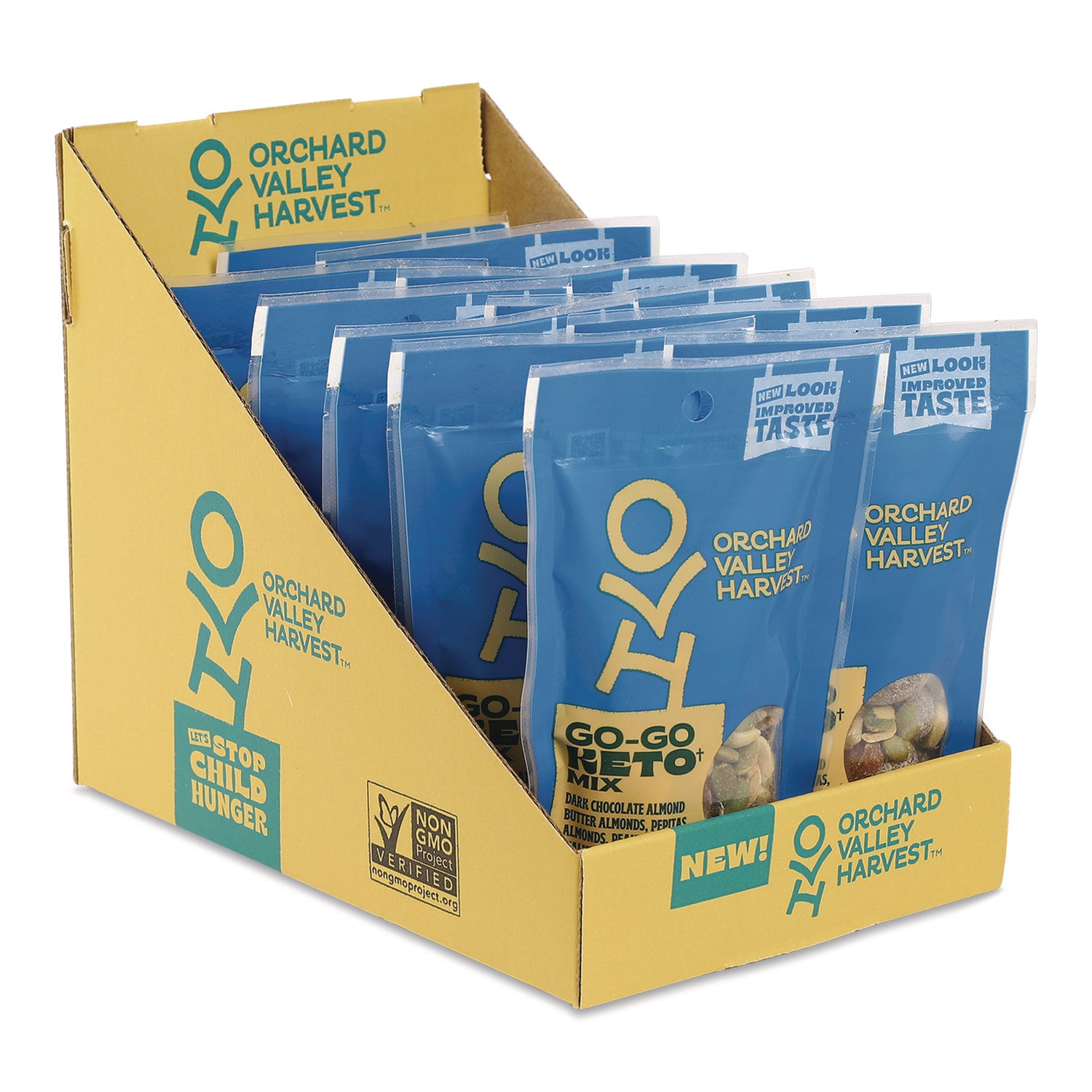 Orchard Valley Harvest® Go-Go Keto Mix, 1.85 oz Bag, 14/Carton