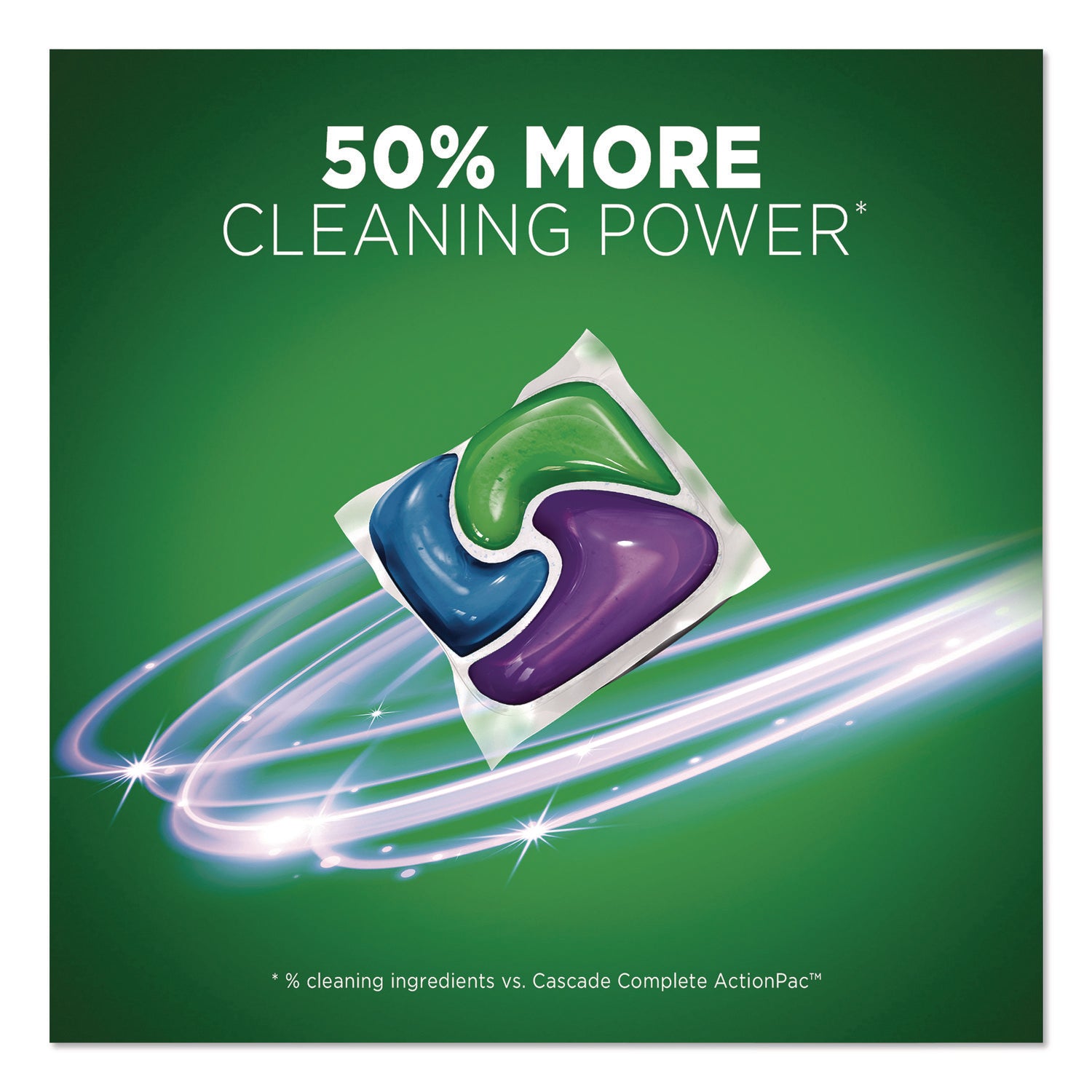 Cascade® ActionPacs, Fresh Scent, 38.6 oz Tub, 74/Pack