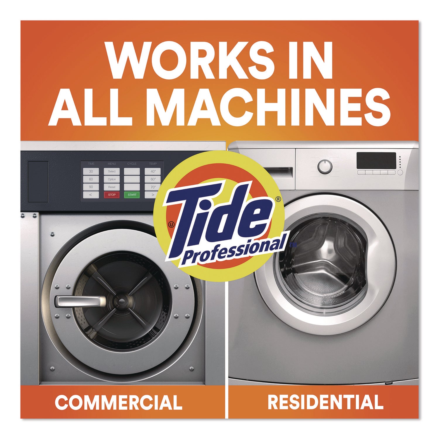 Tide® Professional™ Commercial HE Liquid Laundry Detergent, 129 Loads, 170 oz Plastic Bottle with Dispensing Tap