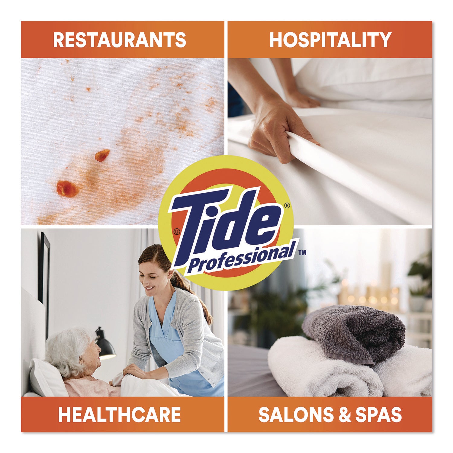 Tide® Professional™ Commercial HE Liquid Laundry Detergent, 129 Loads, 170 oz Plastic Bottle with Dispensing Tap