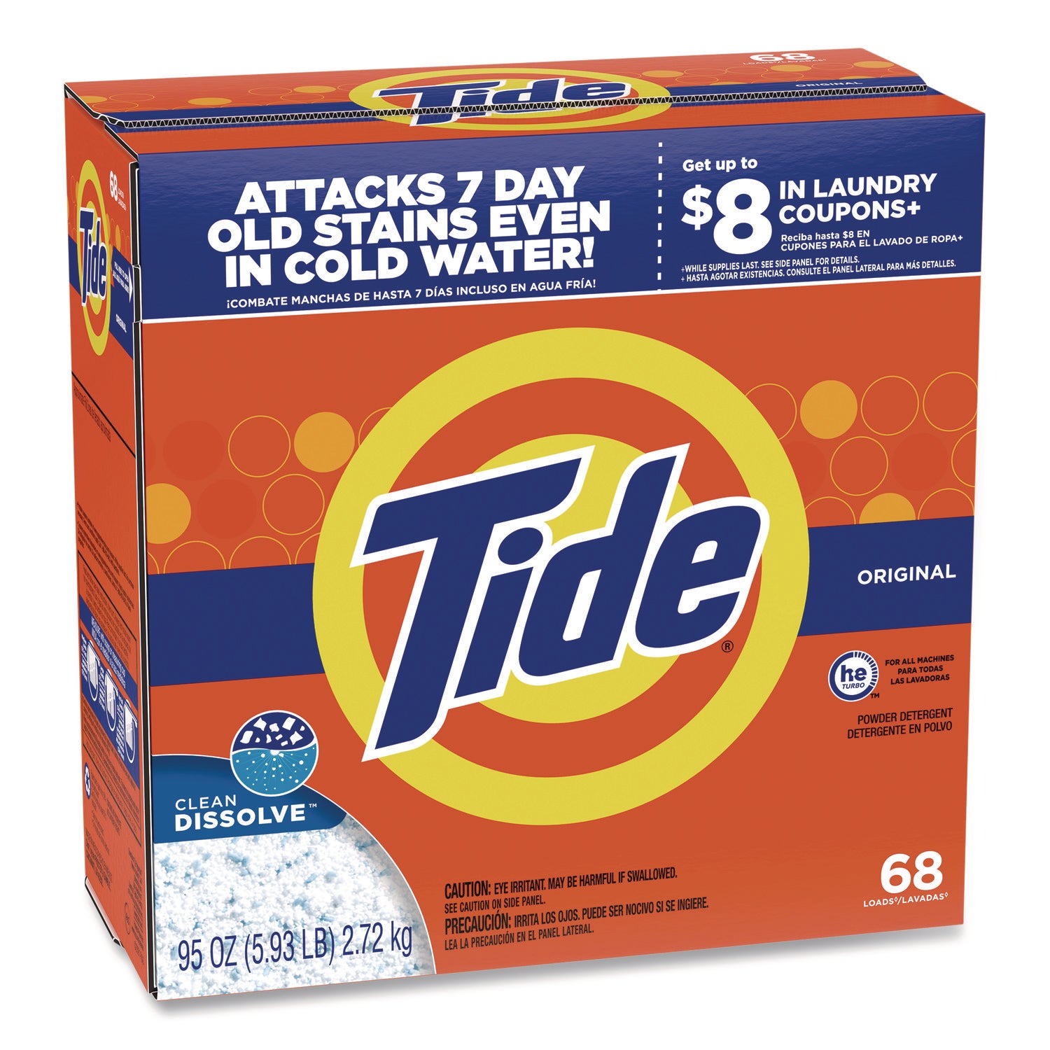 Tide® HE Laundry Detergent, Original Scent, Powder, 95 oz Box