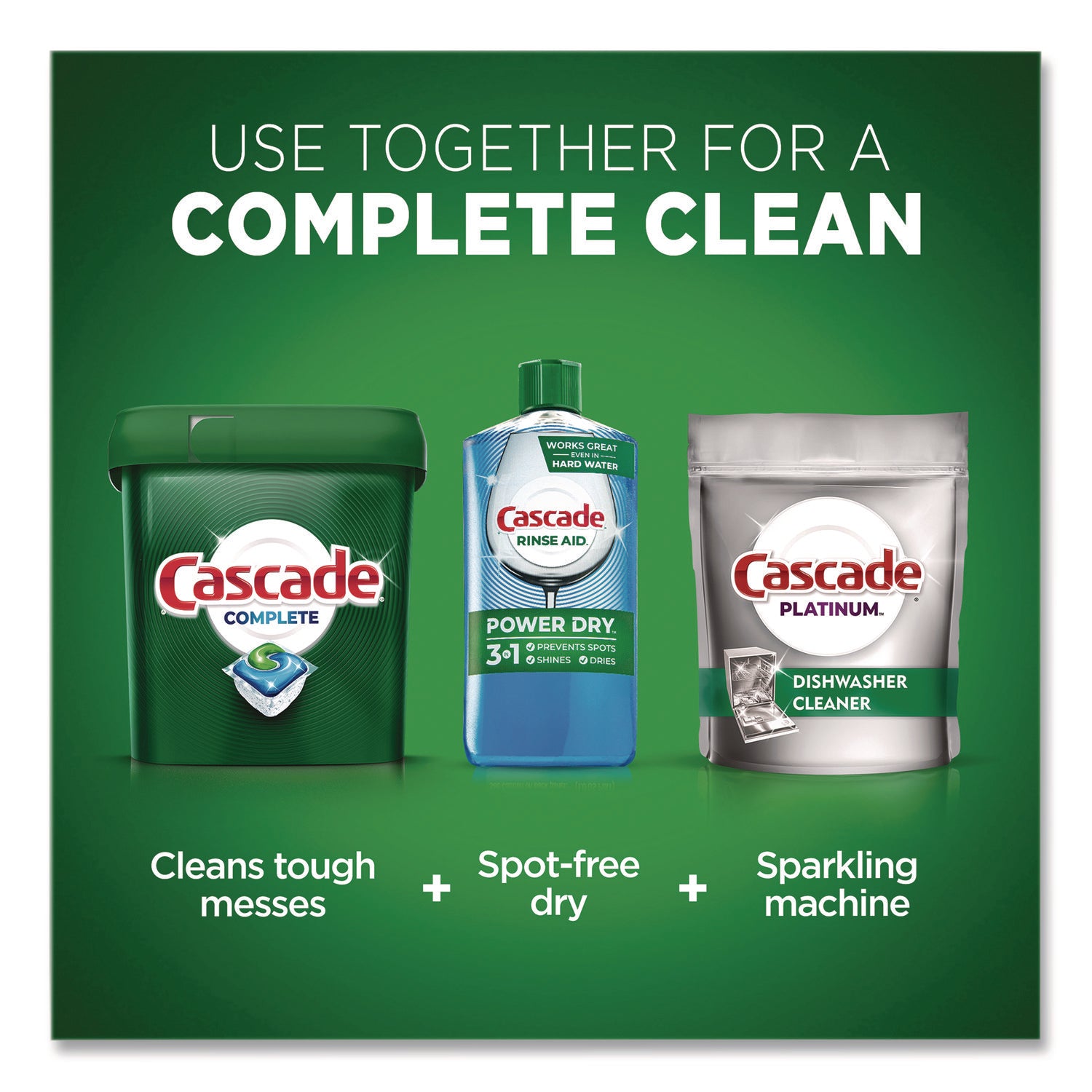 Cascade® Action Pacs, Fresh Scent, 40.9 oz Tub, 78/Pack