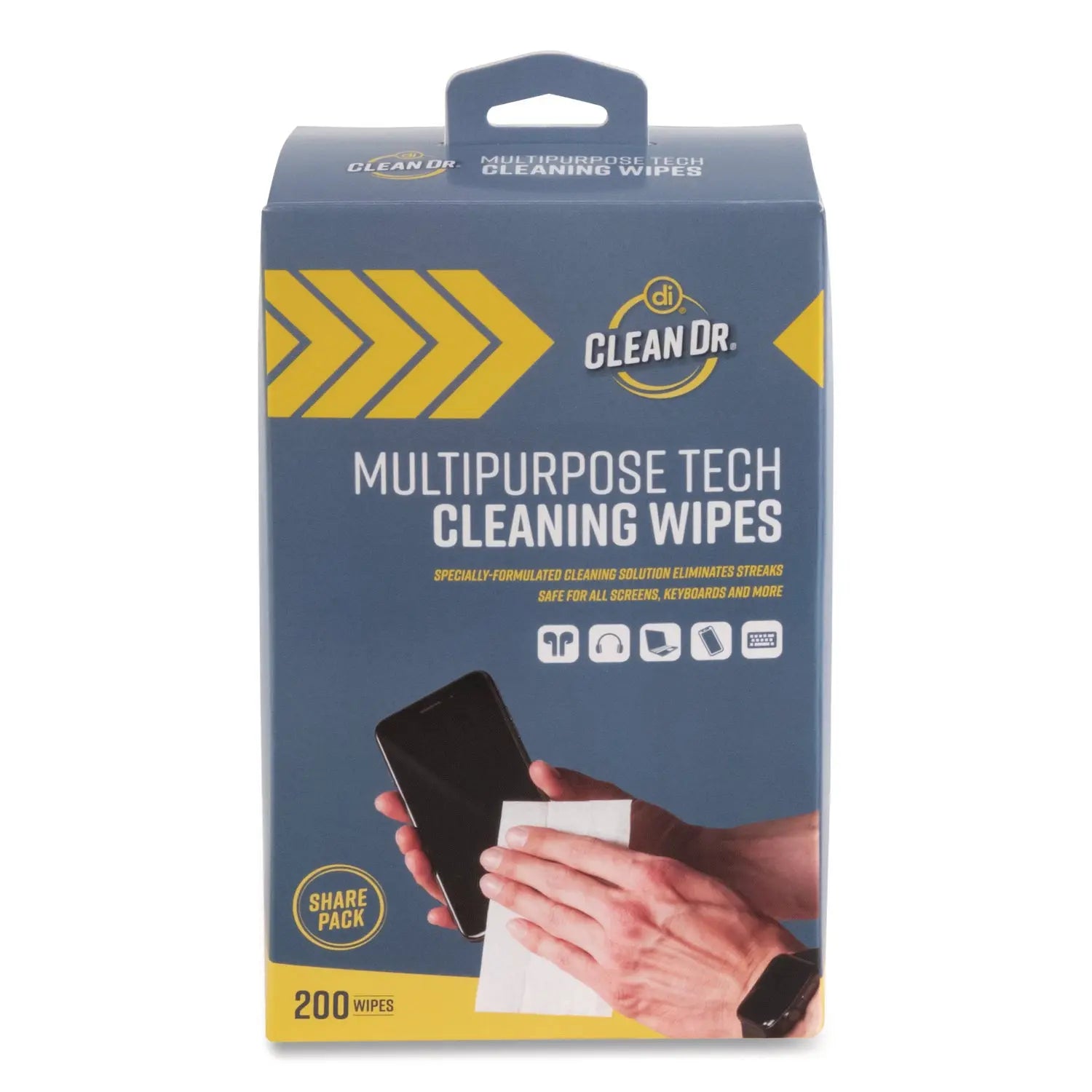 Digital Innovations ScreenDr Multipurpose Tech Cleaning Wipes, 10-Ply, 7 x 4, Unscented, White, 200/Pack Digital Innovations Flipcost