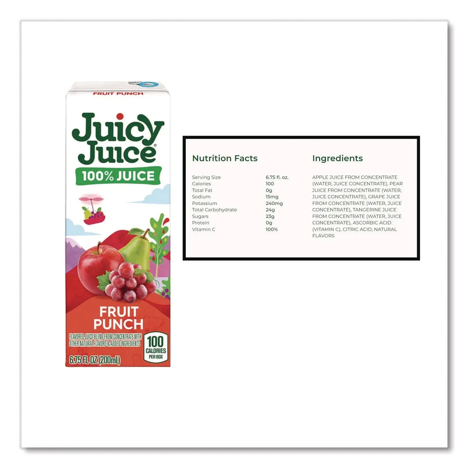 Juicy Juice® Juice Box Variety Pack, Assorted Flavors, 6.75 oz Box, 32/Carton Juicy Juice® Flipcost