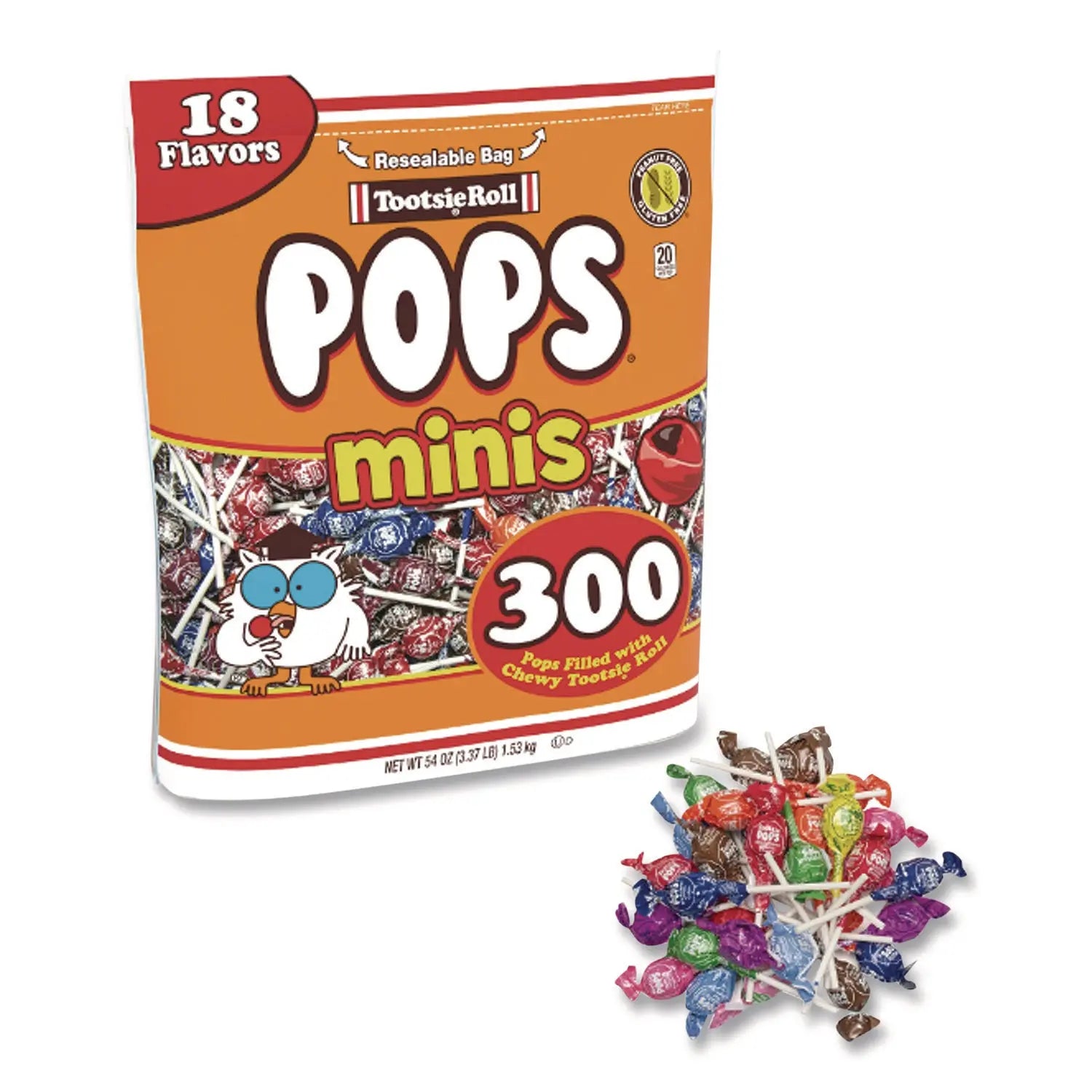 Tootsie Roll® Pops Minis, Assorted Flavors, 36 oz Bag, 200 Pieces Tootsie Roll® Flipcost
