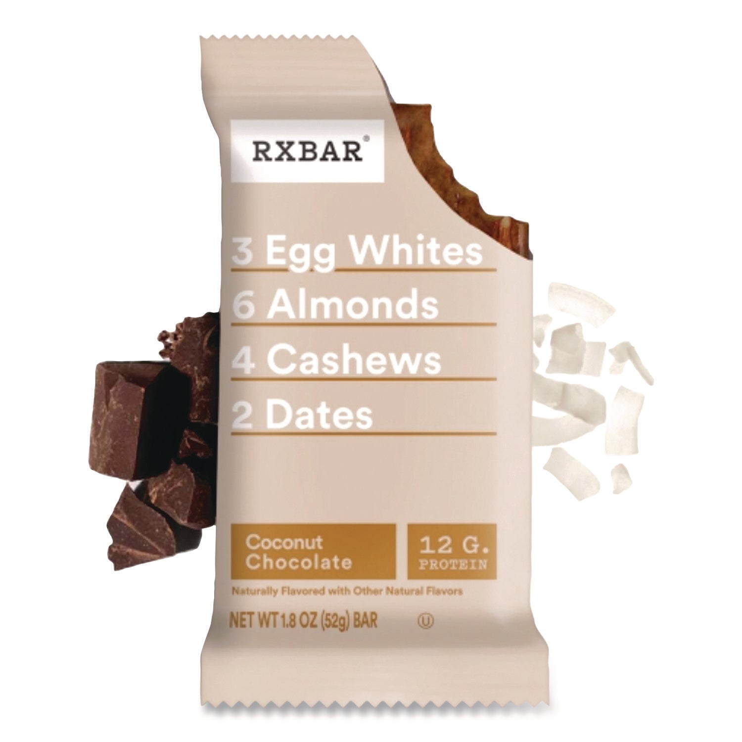 RXBAR® Adult Bars, Coconut Chocolate, 1.83 oz Bar, 12/Box