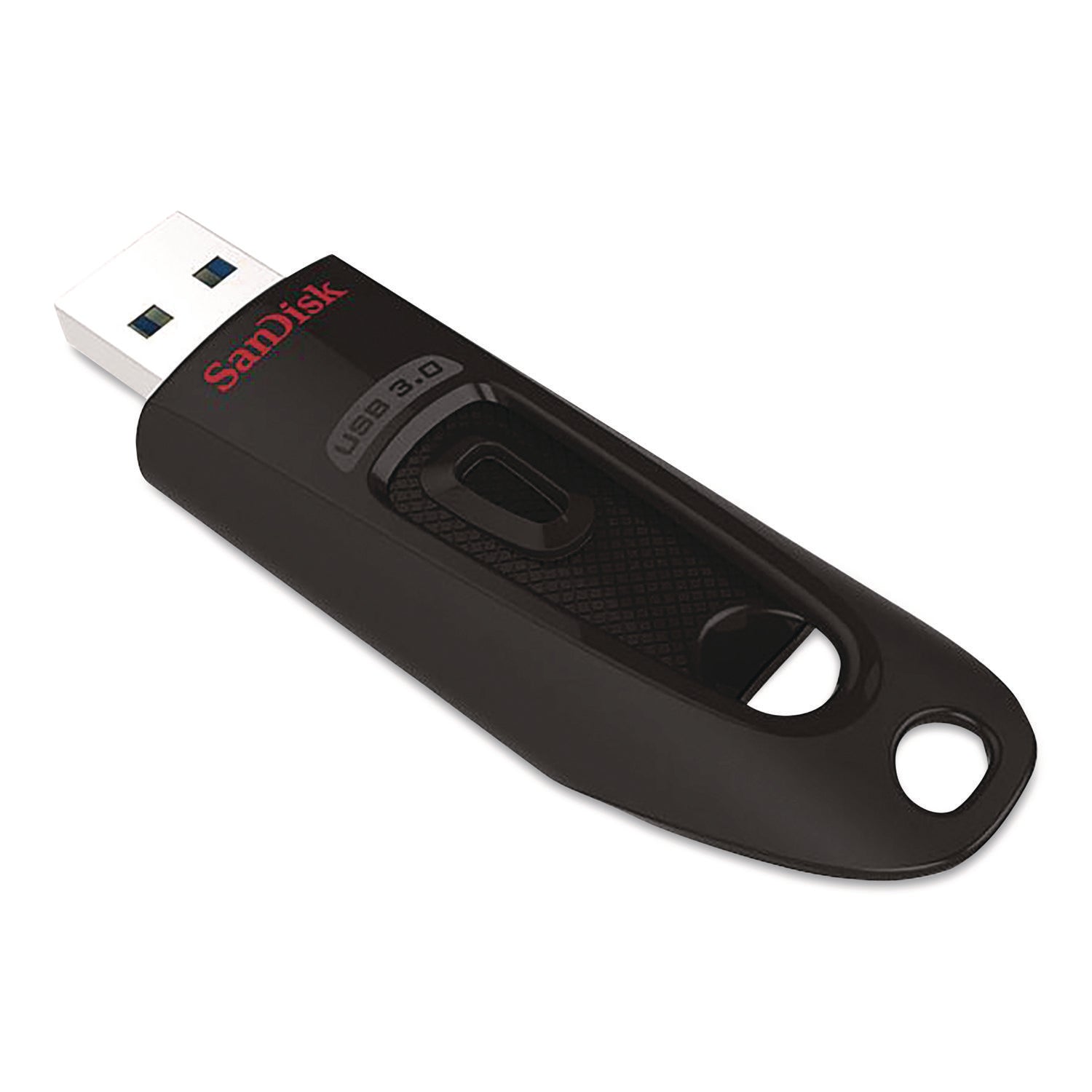 SanDisk® Ultra USB 3.0 Type A Flash Drive, 128 GB, Black