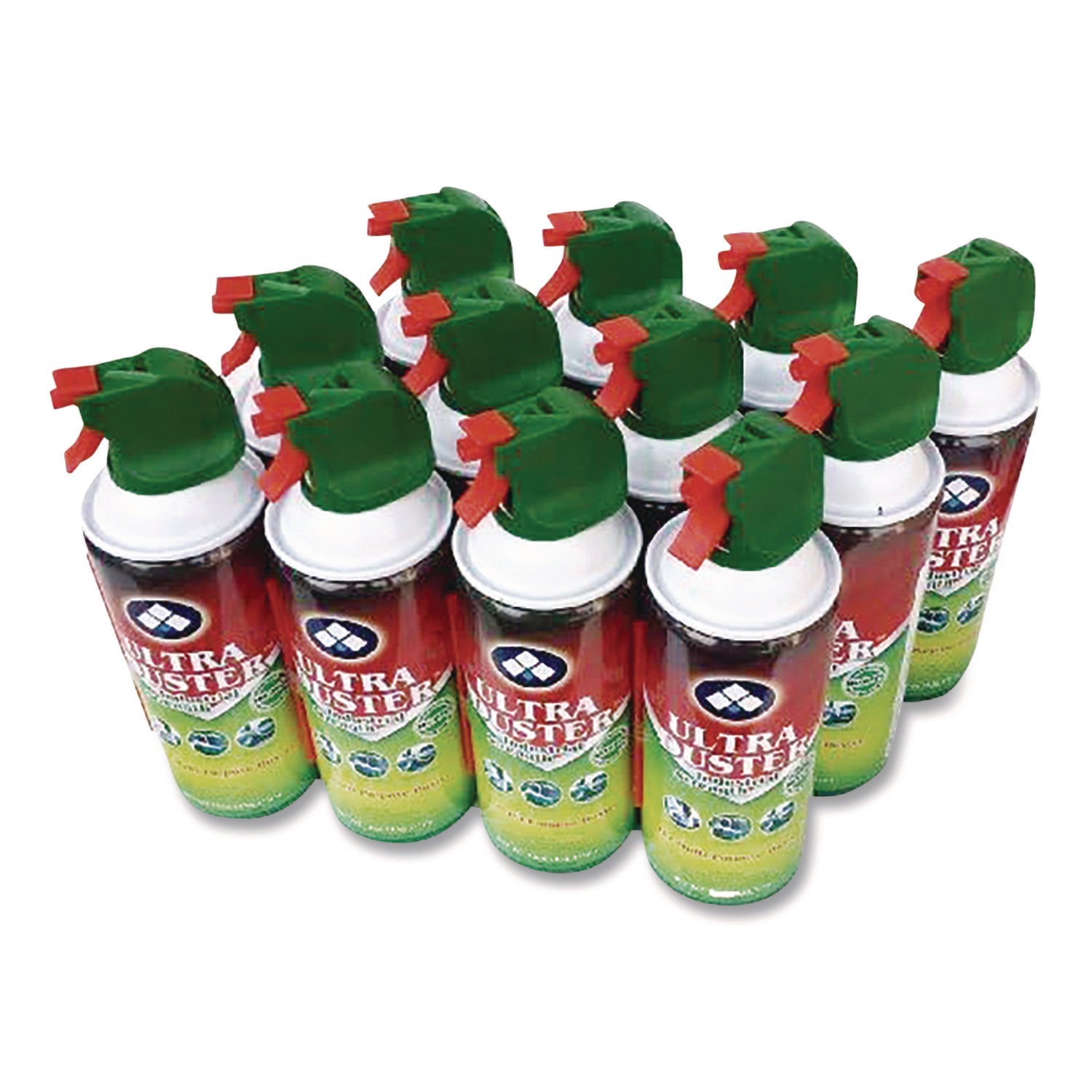 Ultra Duster™ Industrial Strength Compressed Air Duster Cleaner, 10 oz Can, 12/Carton