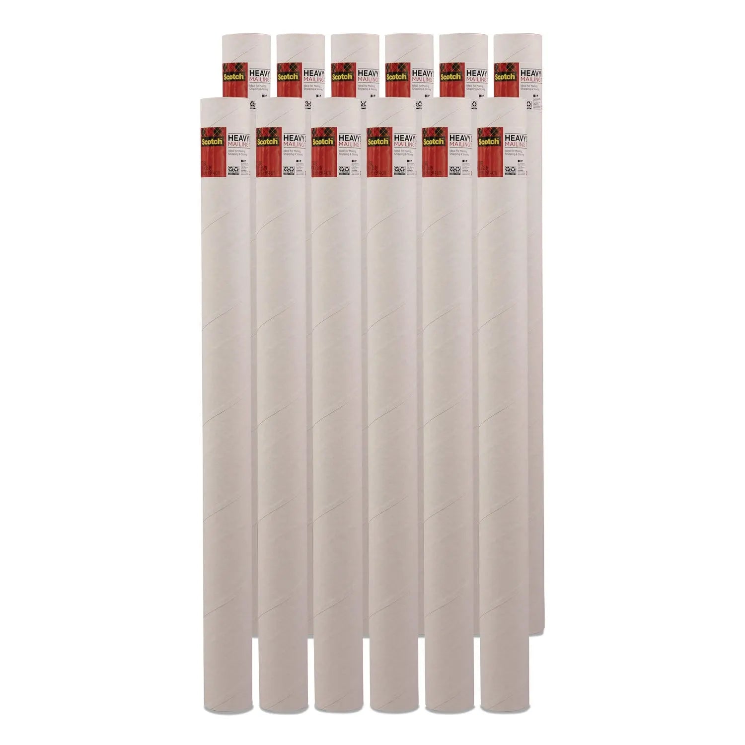Scotch™ Mailing Tube, 36" Long, 3" Diameter, White Scotch™ Flipcost