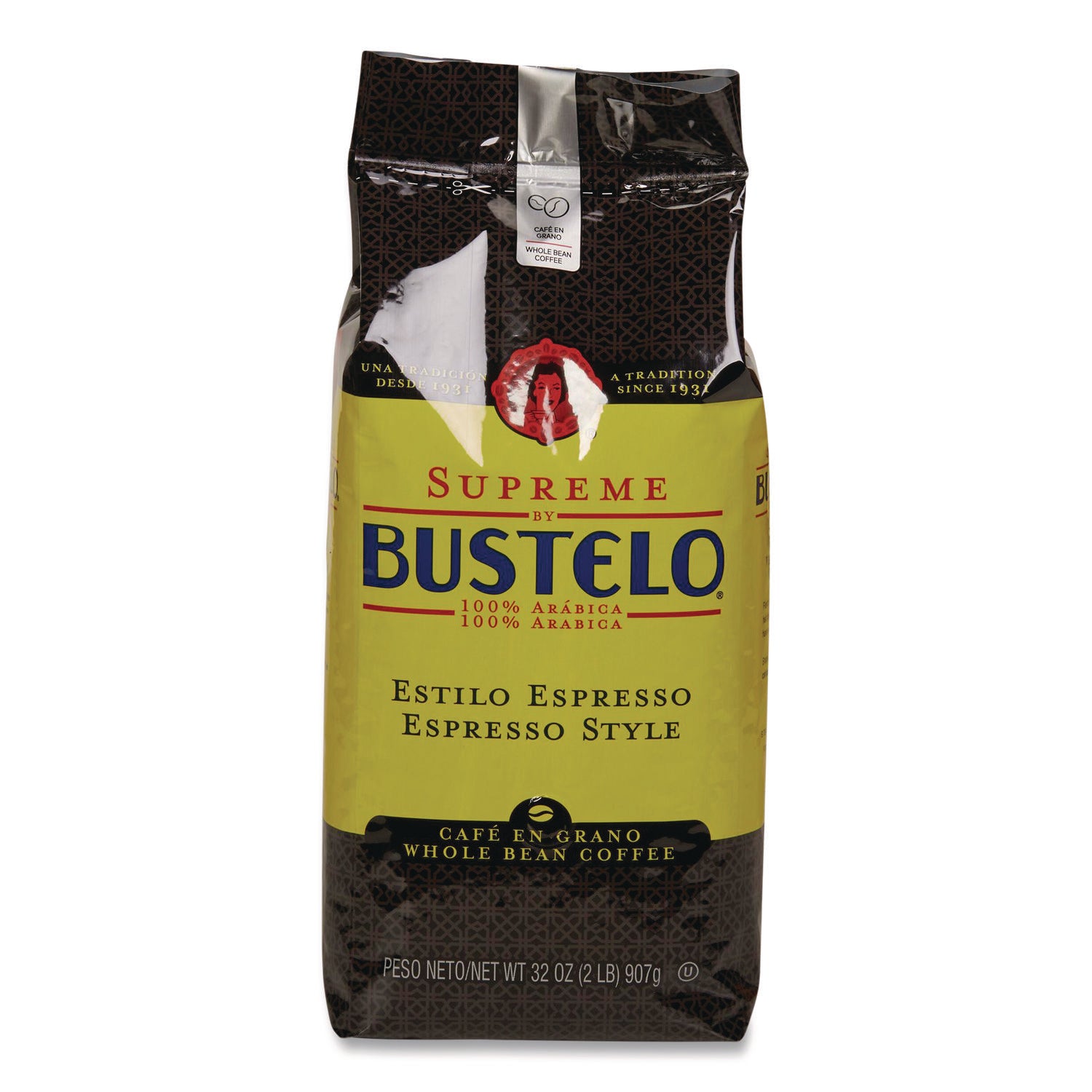 Folgers® Cafe Bustelo Whole Bean Coffee, Espresso, 32 oz Bag