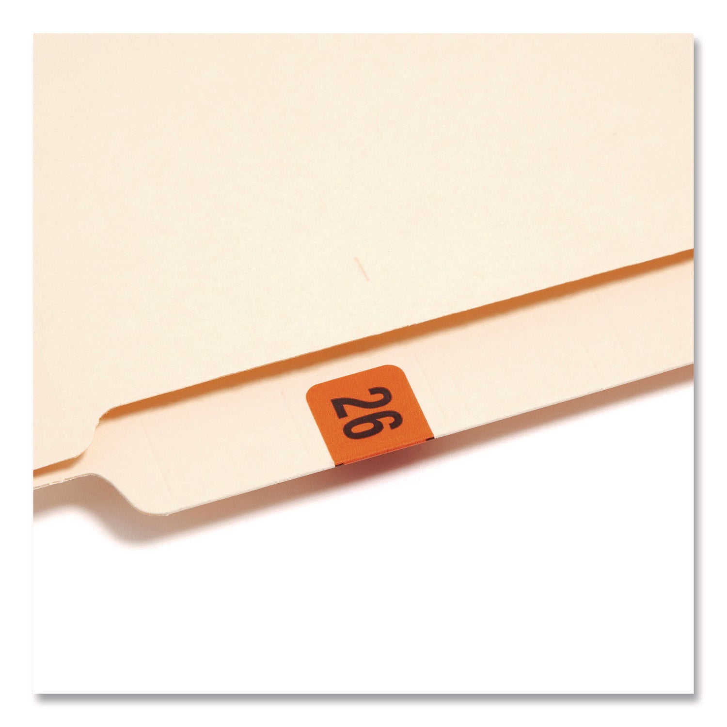 Smead Yearly End Tab File Folder Labels, 0.75 x 1.5, Orange, 500/Roll