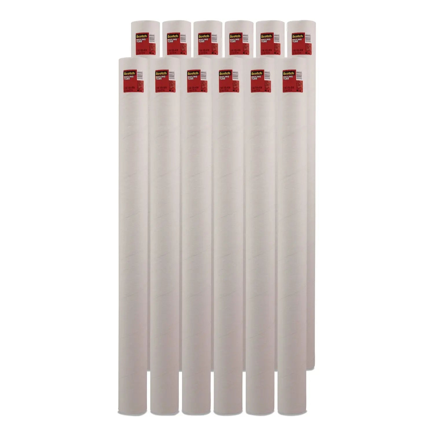 Scotch™ Mailing Tube, 48" Long, 4" Diameter, White Scotch™ Flipcost