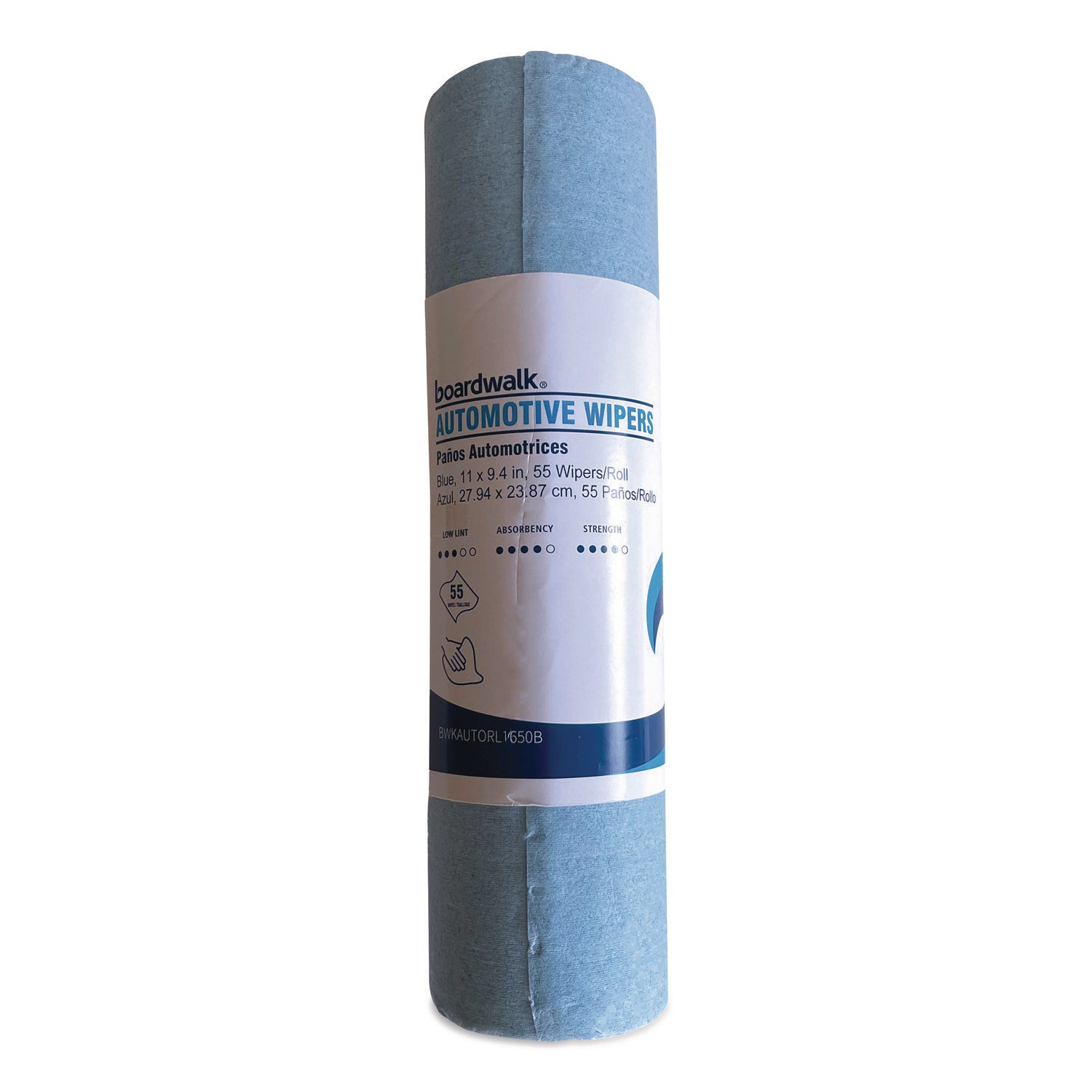 Boardwalk® Automotive Wiper Rolls, 9.4 x 11, Blue, 55/Roll, 30 Rolls/Carton