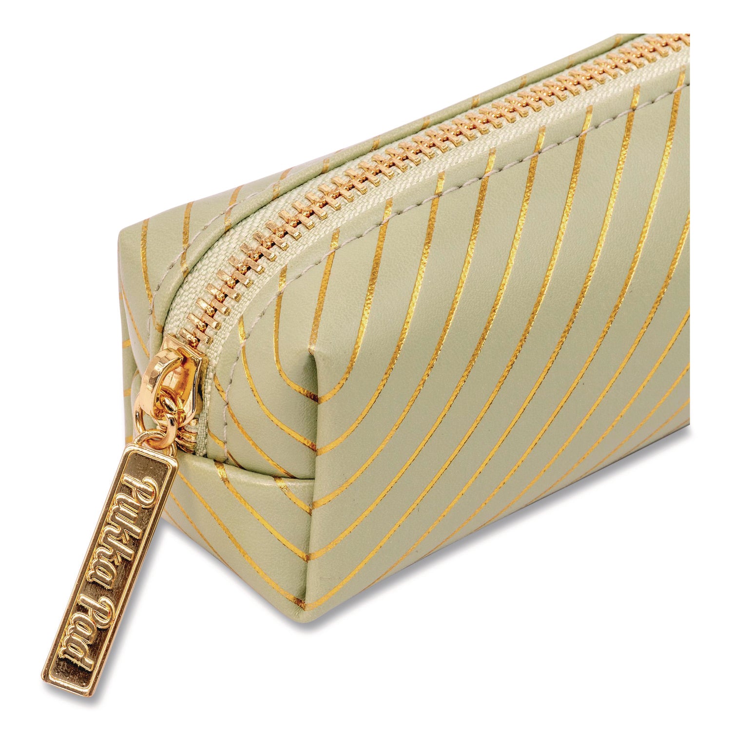 PUKKA PAD® Pencil Case, 8.07 x 2.36 x 2.55, Green, 6/Pack