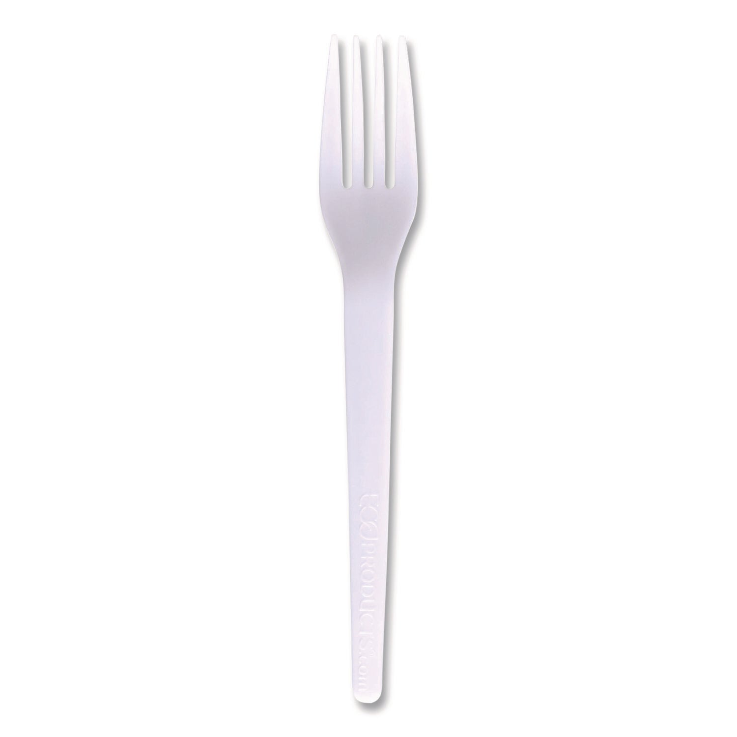 Eco-Products® Plantware CPLA Cutlery, Individually Wrapped, Fork, White, 1,000/Carton