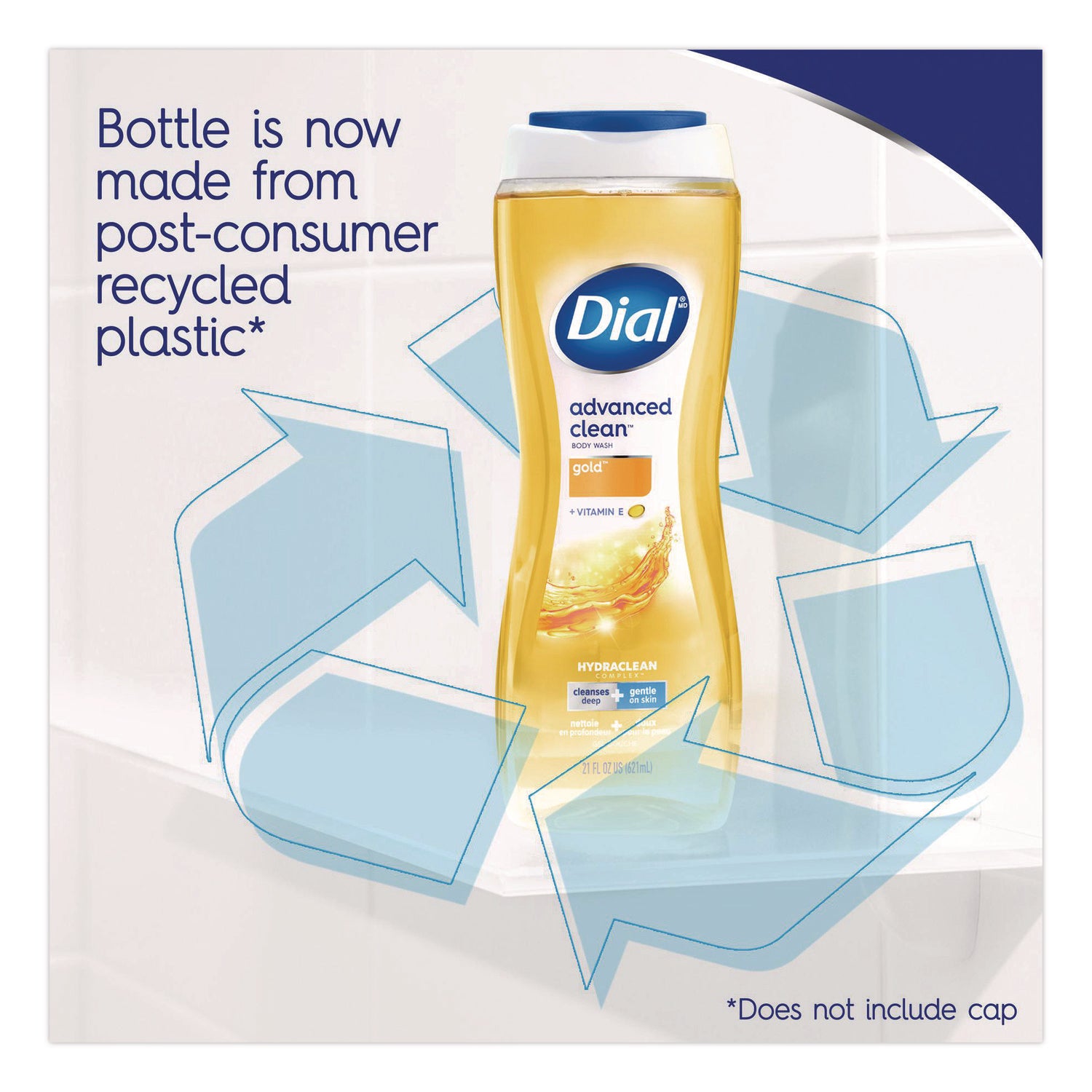 Dial® Body Wash Advanced Clean Gold, Original Gold, 16 oz, 6/Carton