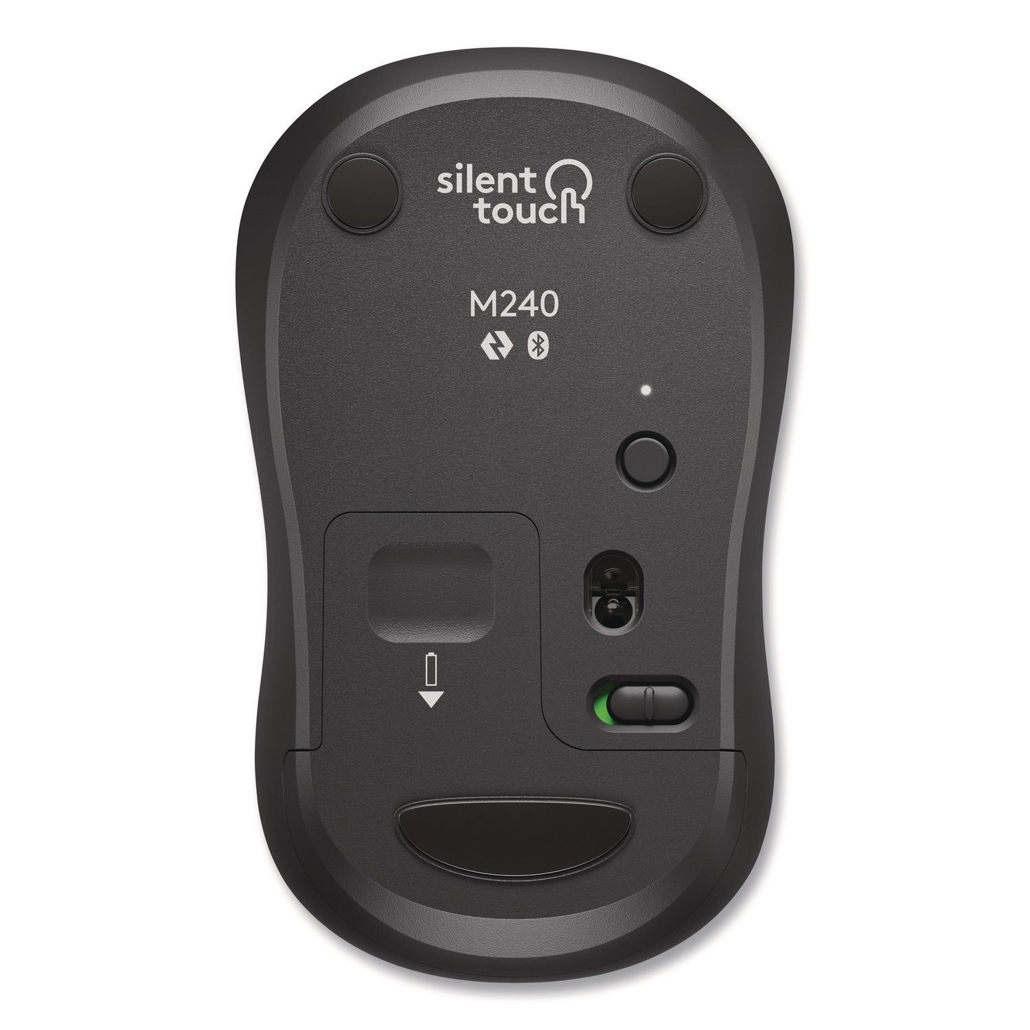Logitech® M240 Silent Bluetooth Mouse, 33 ft Wireless Range, Left/Right Hand Use, Graphite